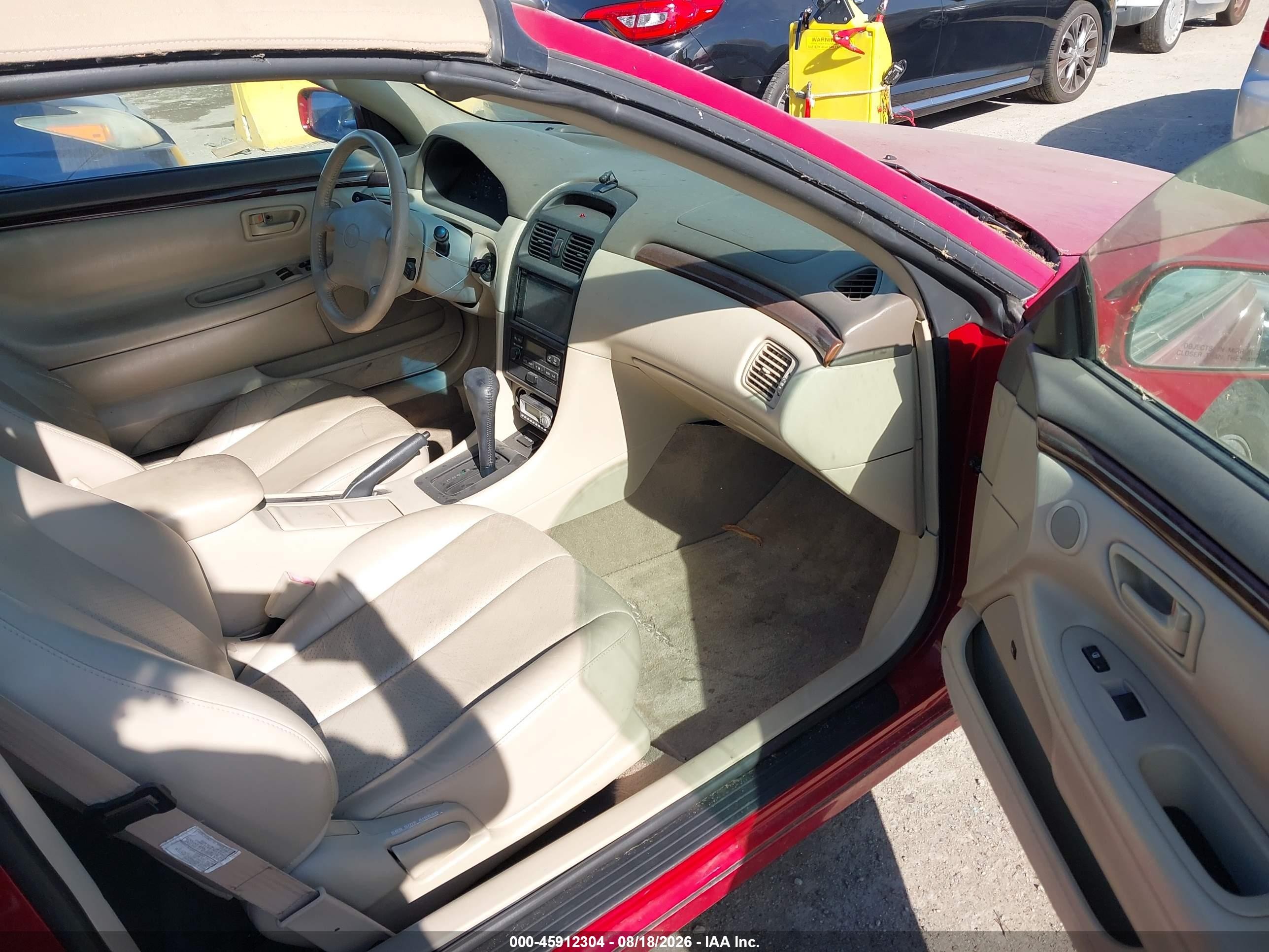 2001 Toyota Camry Solara Sle V6 Красный vin: 2T1FF28P61C485175