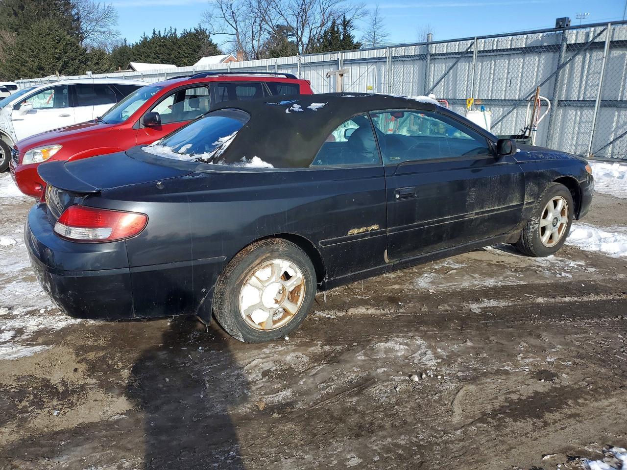 2001 Toyota Camry Solara Sle V6 Black vin: 2T1FF28P81C517835