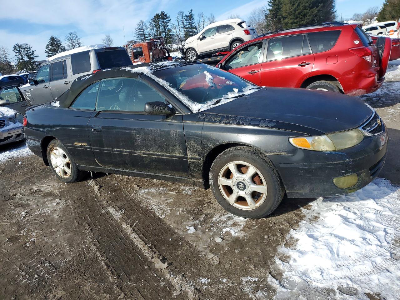 2001 Toyota Camry Solara Sle V6 Black vin: 2T1FF28P81C517835
