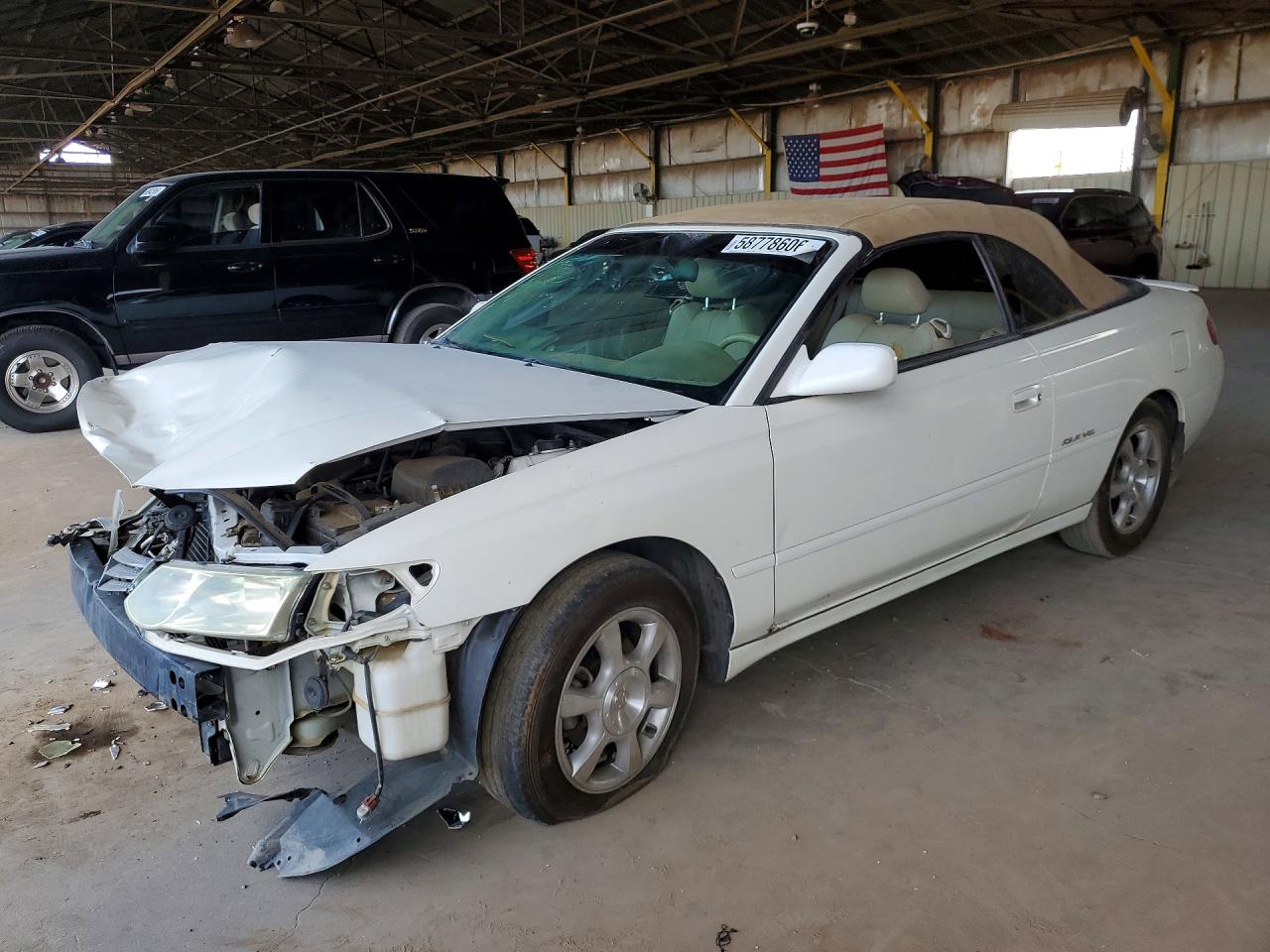 2003 Toyota Camry Solara Sle V6 White vin: 2T1FF28P83C610678