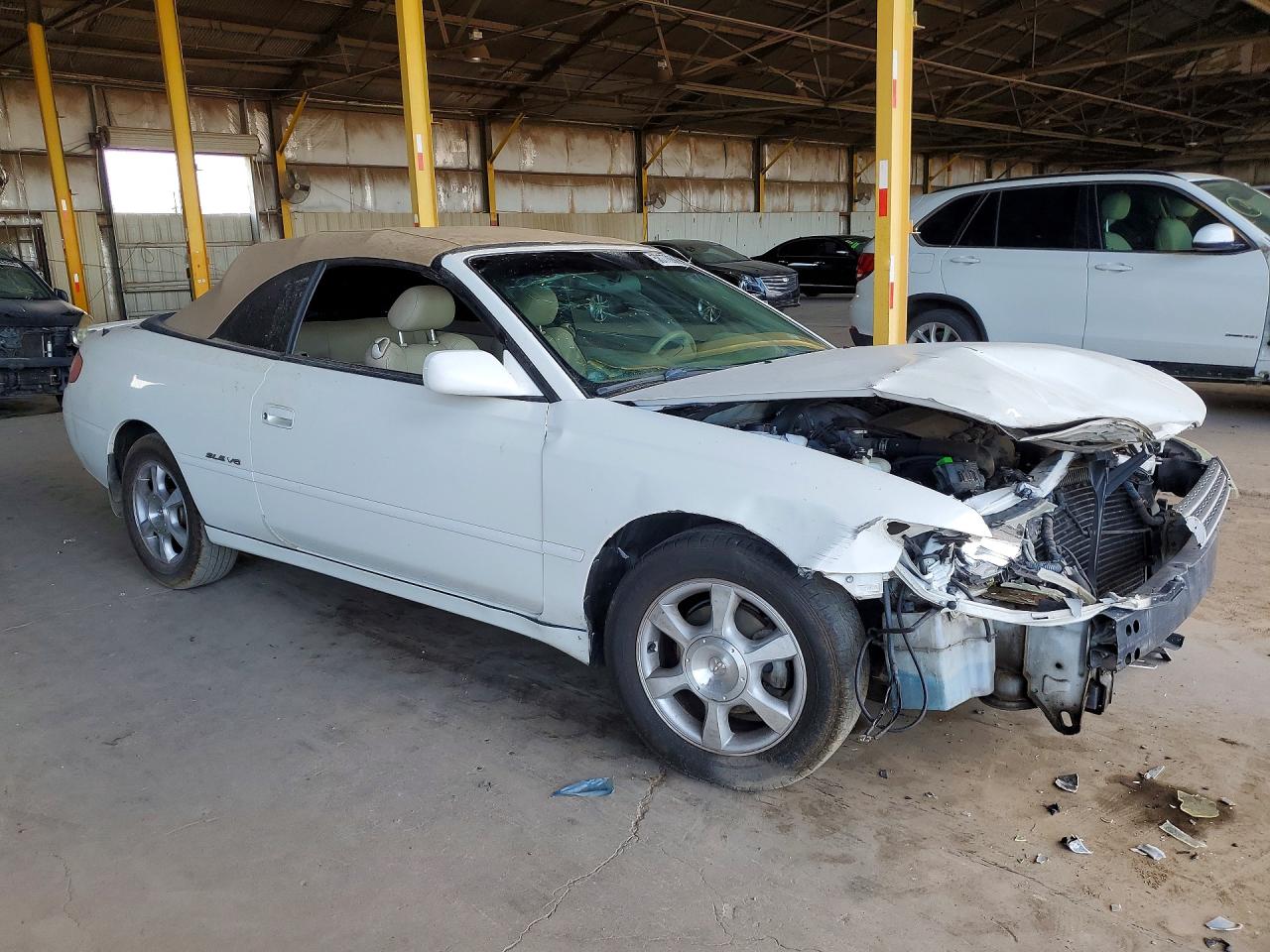 2003 Toyota Camry Solara Sle V6 White vin: 2T1FF28P83C610678