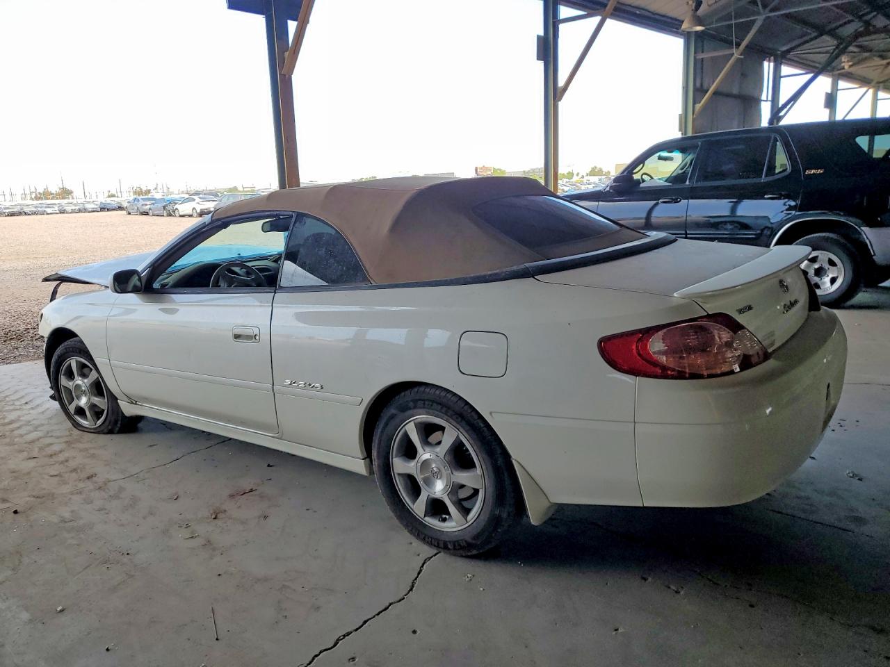 2003 Toyota Camry Solara Sle V6 White vin: 2T1FF28P83C610678