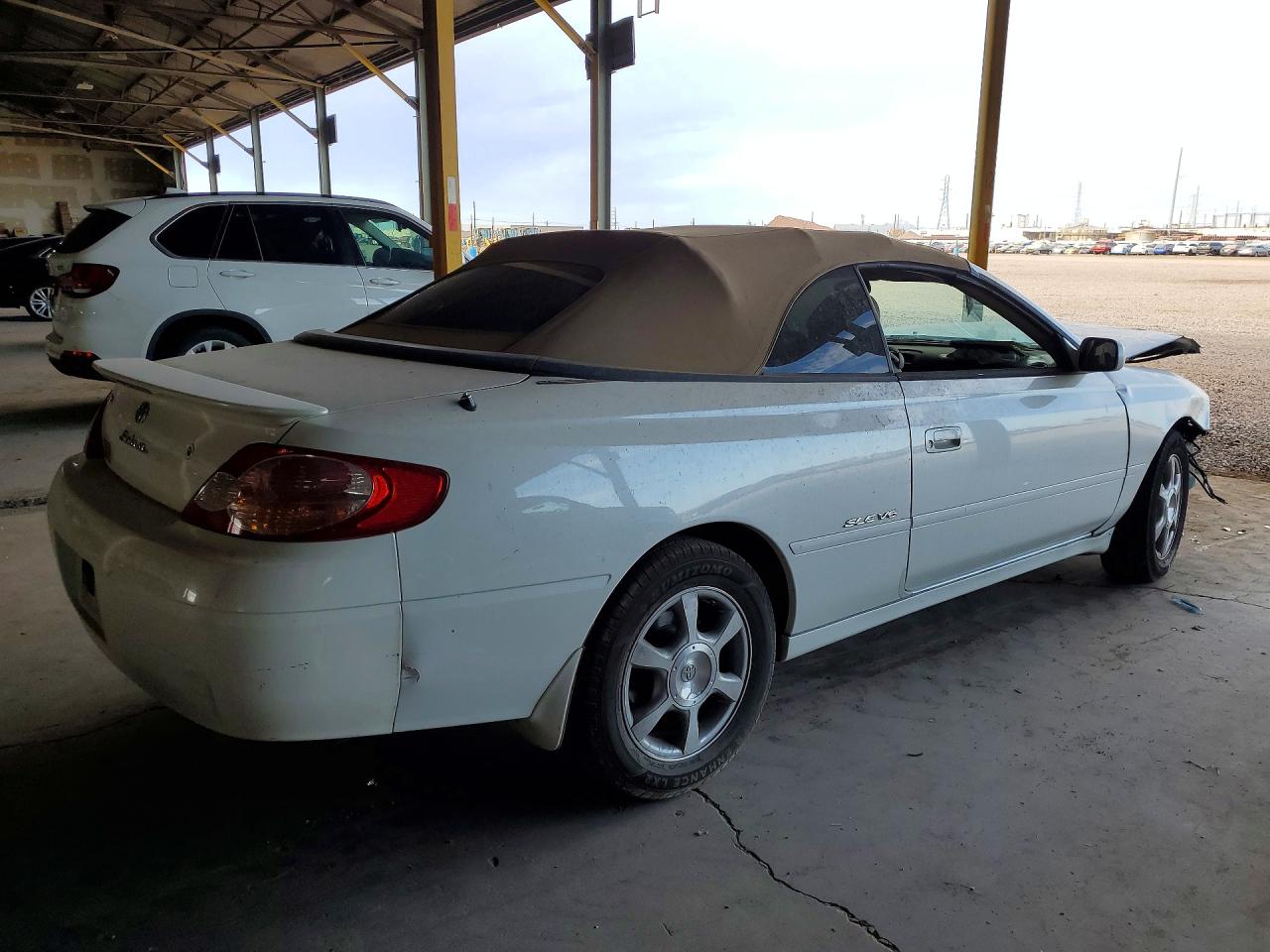 2003 Toyota Camry Solara Sle V6 White vin: 2T1FF28P83C610678