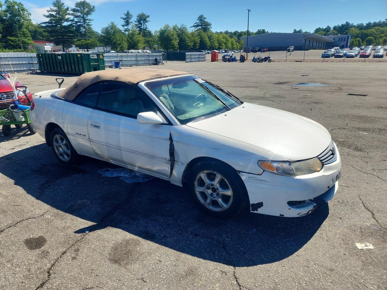 2002 Toyota Camry Solara Se V6 White vin: 2T1FF28P92C885099