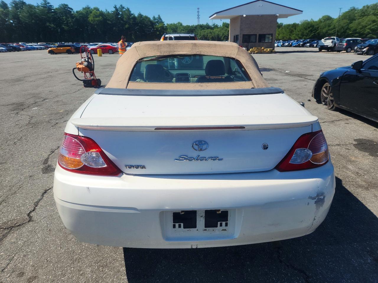 2002 Toyota Camry Solara Se V6 White vin: 2T1FF28P92C885099
