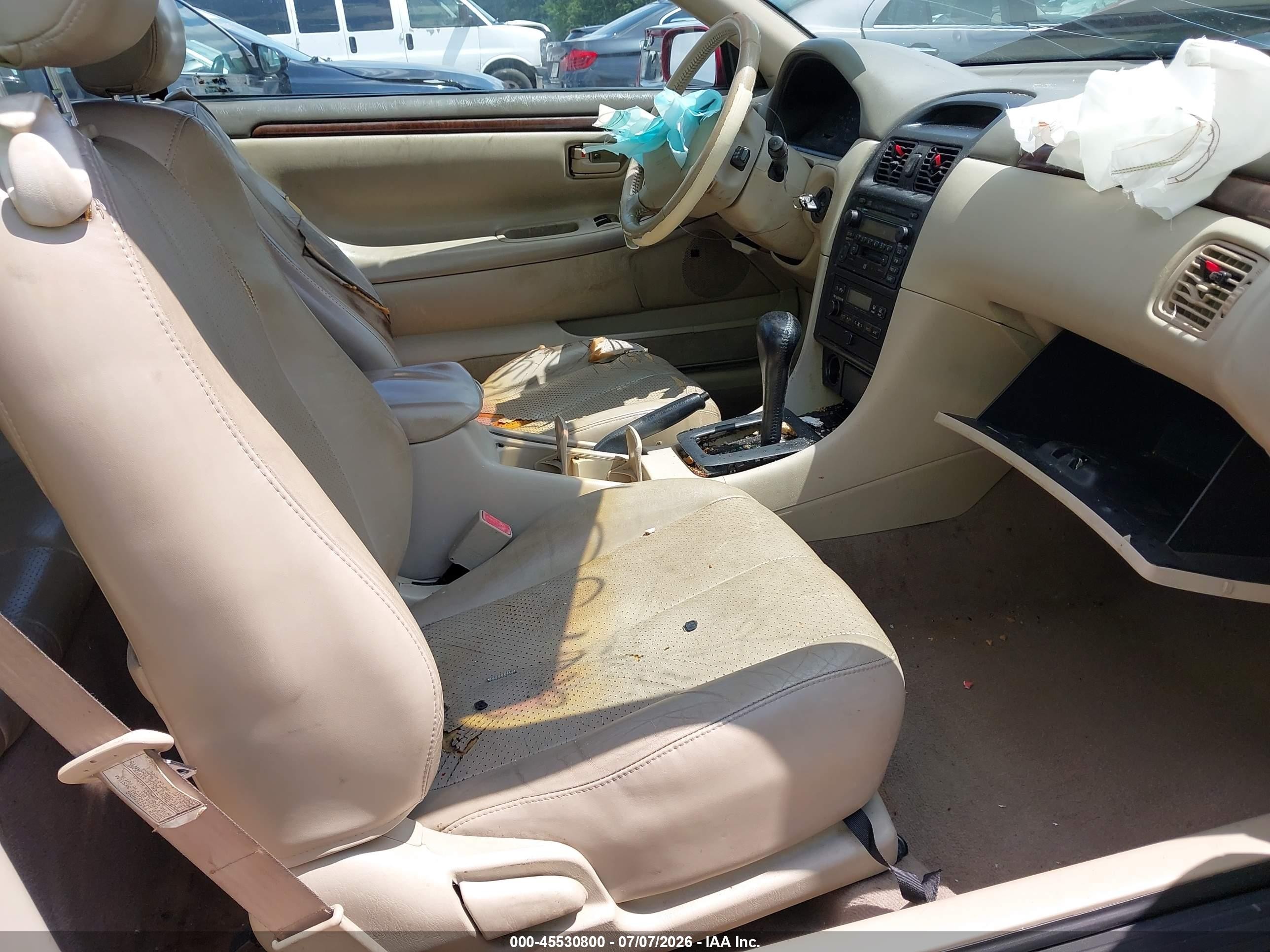 2000 Toyota Camry Solara Sle V6 Red vin: 2T1FF28P9YC401974