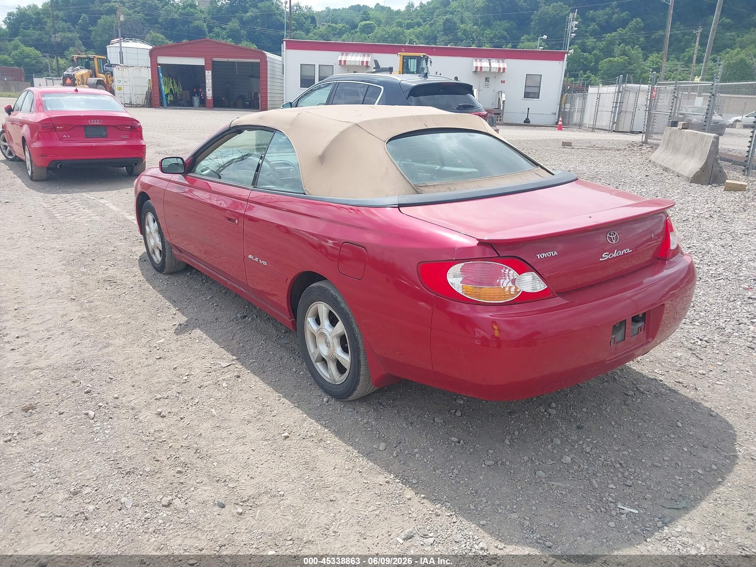 2002 Toyota Camry Solara Sle Красный vin: 2T1FF28PX2C591176