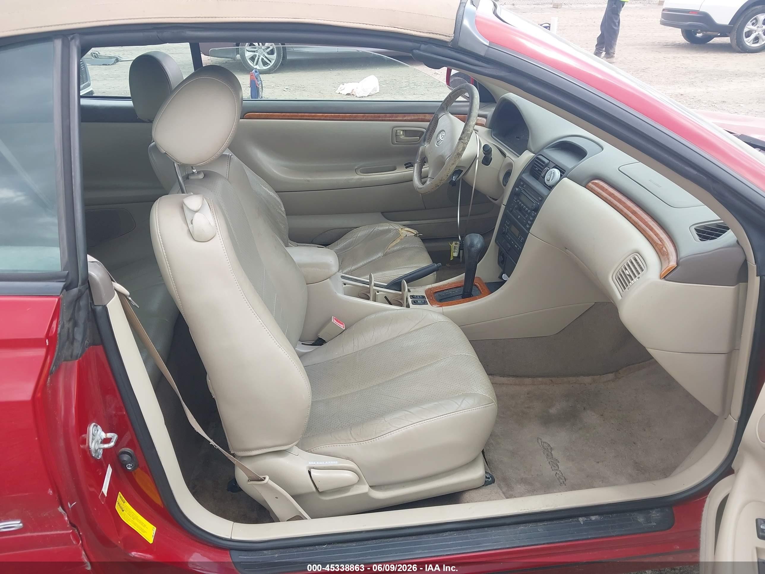 2002 Toyota Camry Solara Sle Красный vin: 2T1FF28PX2C591176