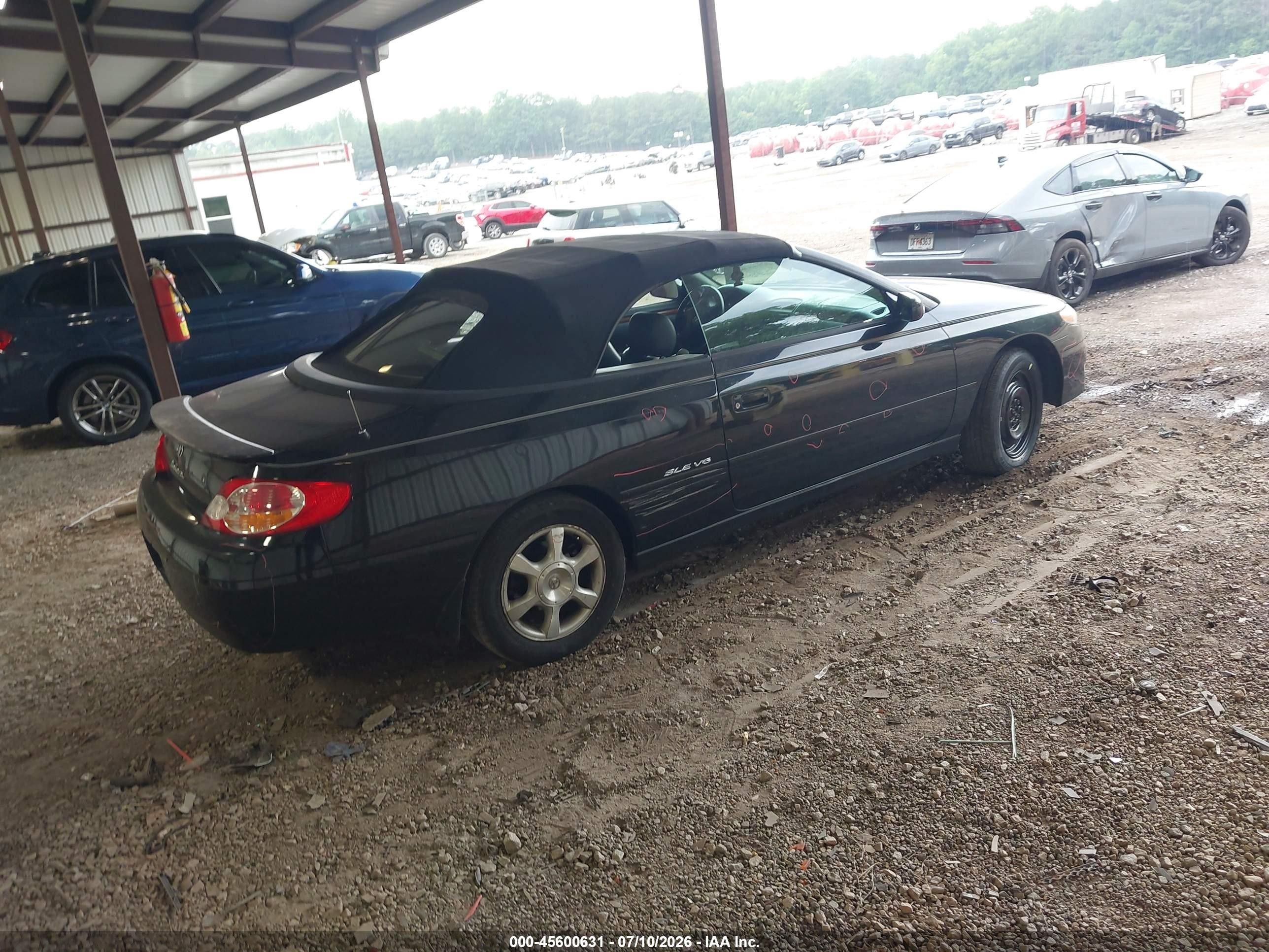 2003 Toyota Camry Solara Sle V6 Черный vin: 2T1FF28PX3C610942