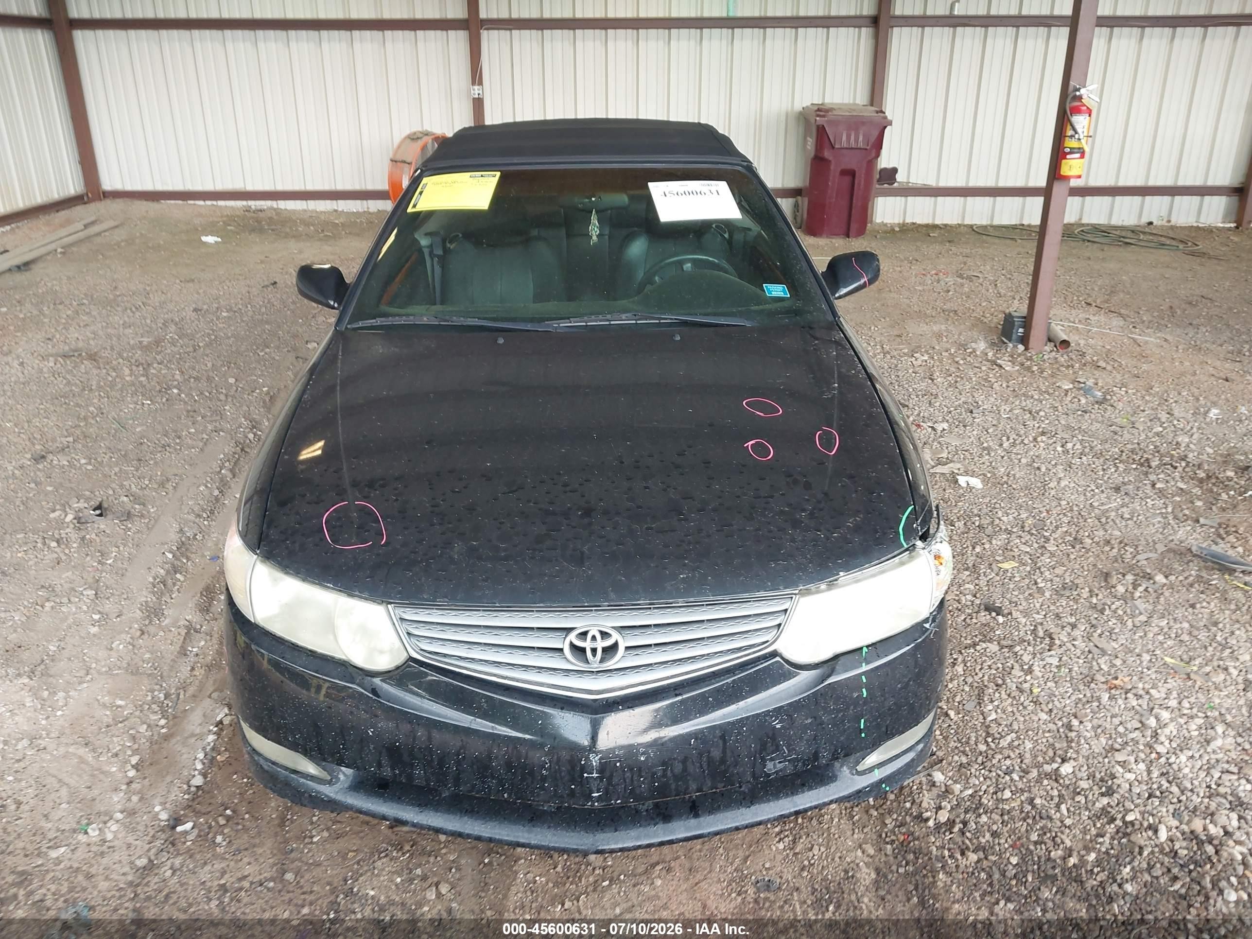 2003 Toyota Camry Solara Sle V6 Черный vin: 2T1FF28PX3C610942