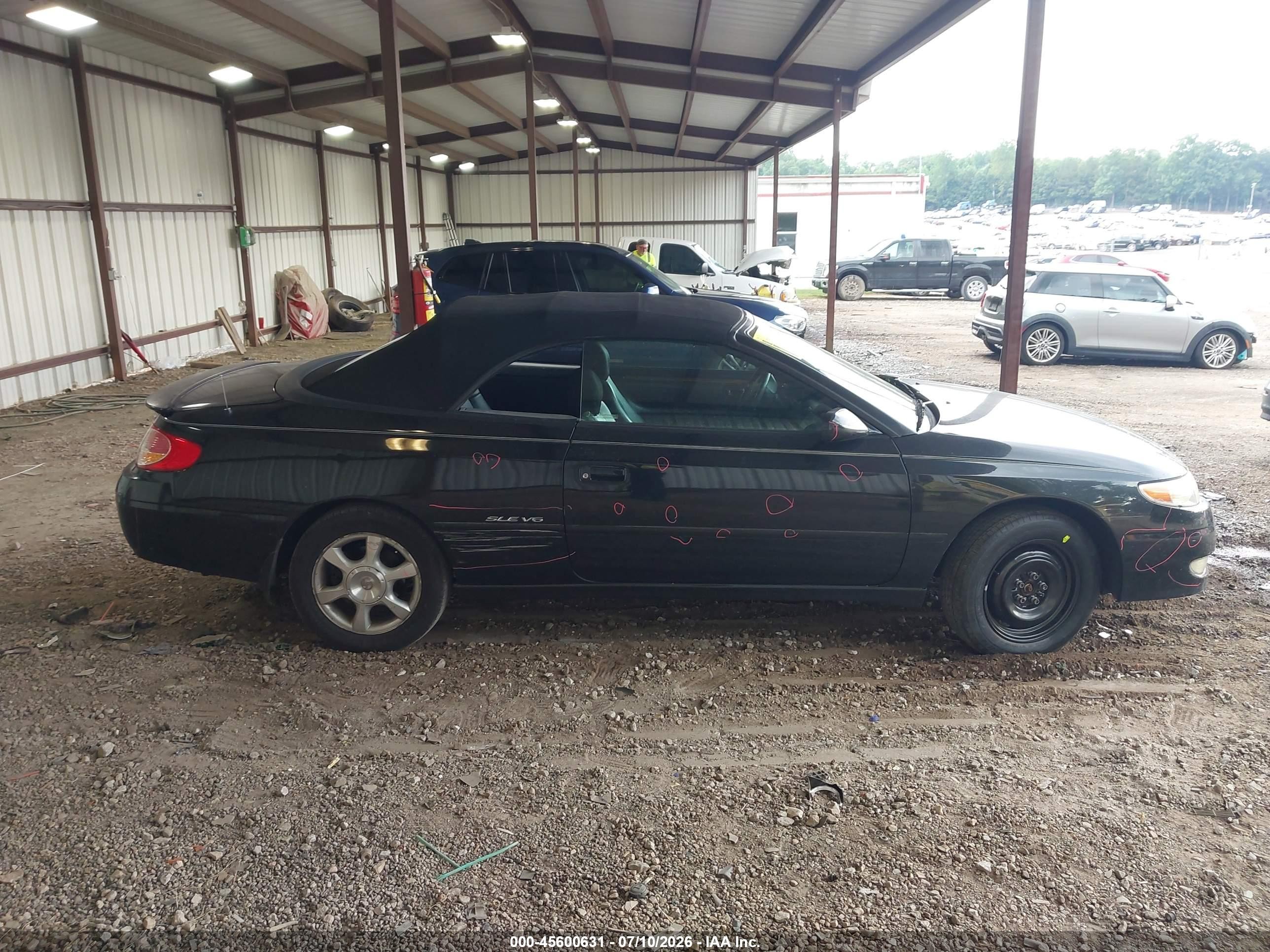 2003 Toyota Camry Solara Sle V6 Черный vin: 2T1FF28PX3C610942