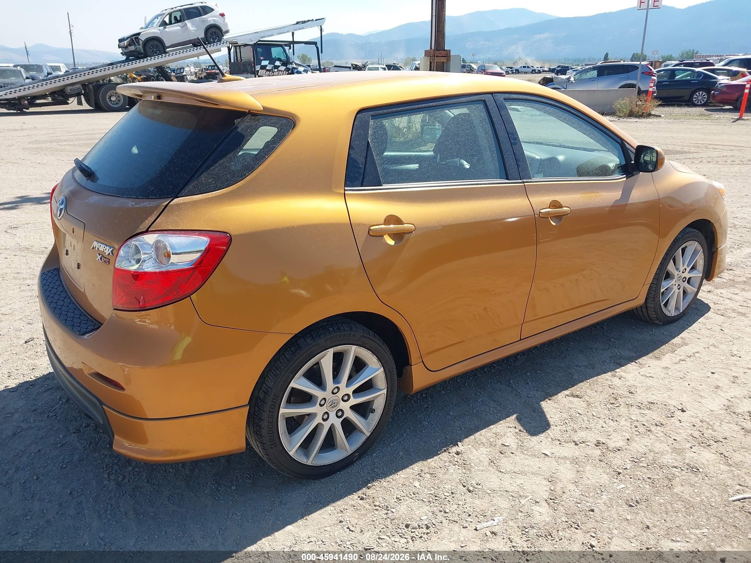 2009 Toyota Matrix Xrs Оранжевый vin: 2T1GE40E49C004218