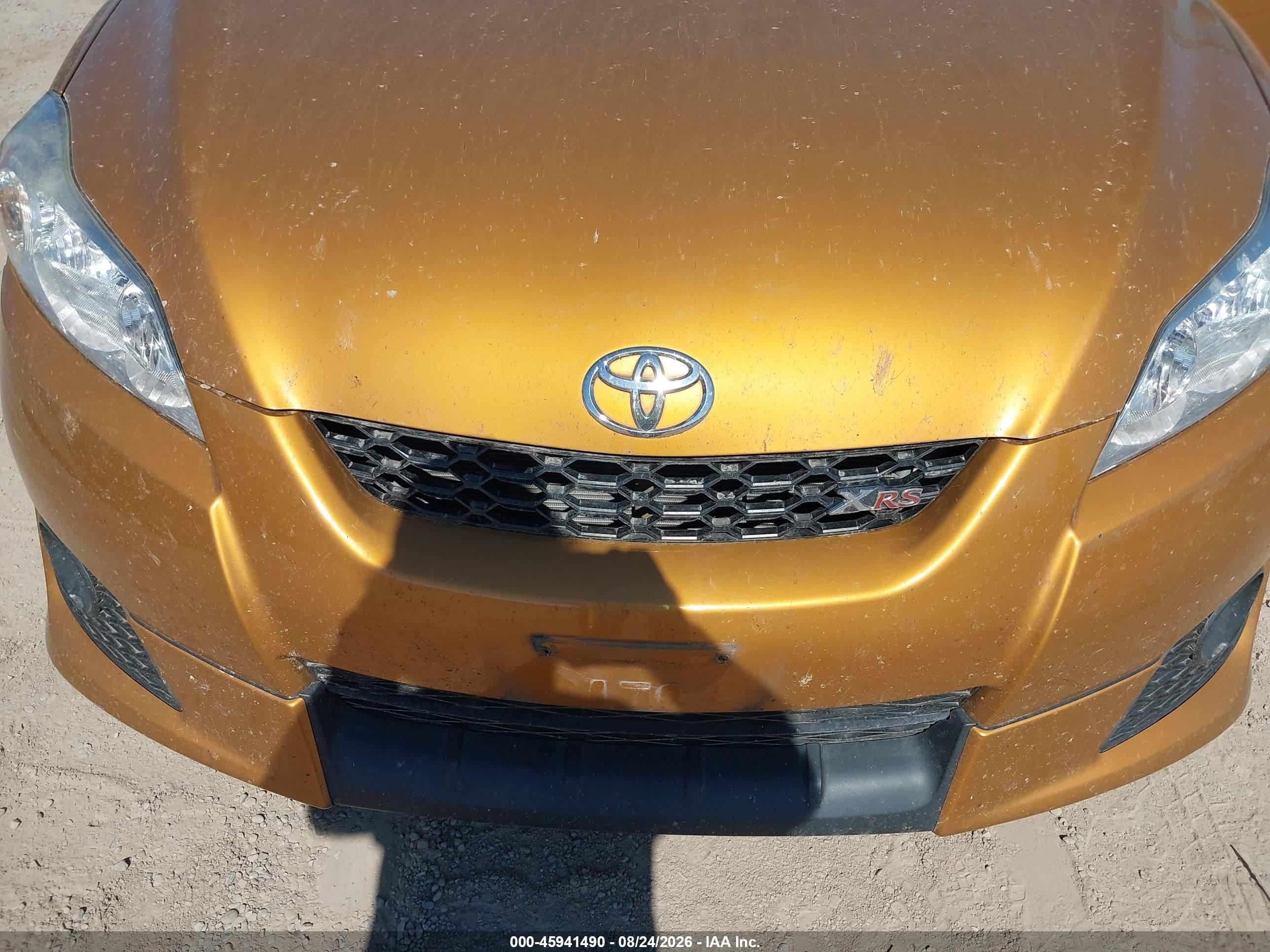 2009 Toyota Matrix Xrs Оранжевый vin: 2T1GE40E49C004218