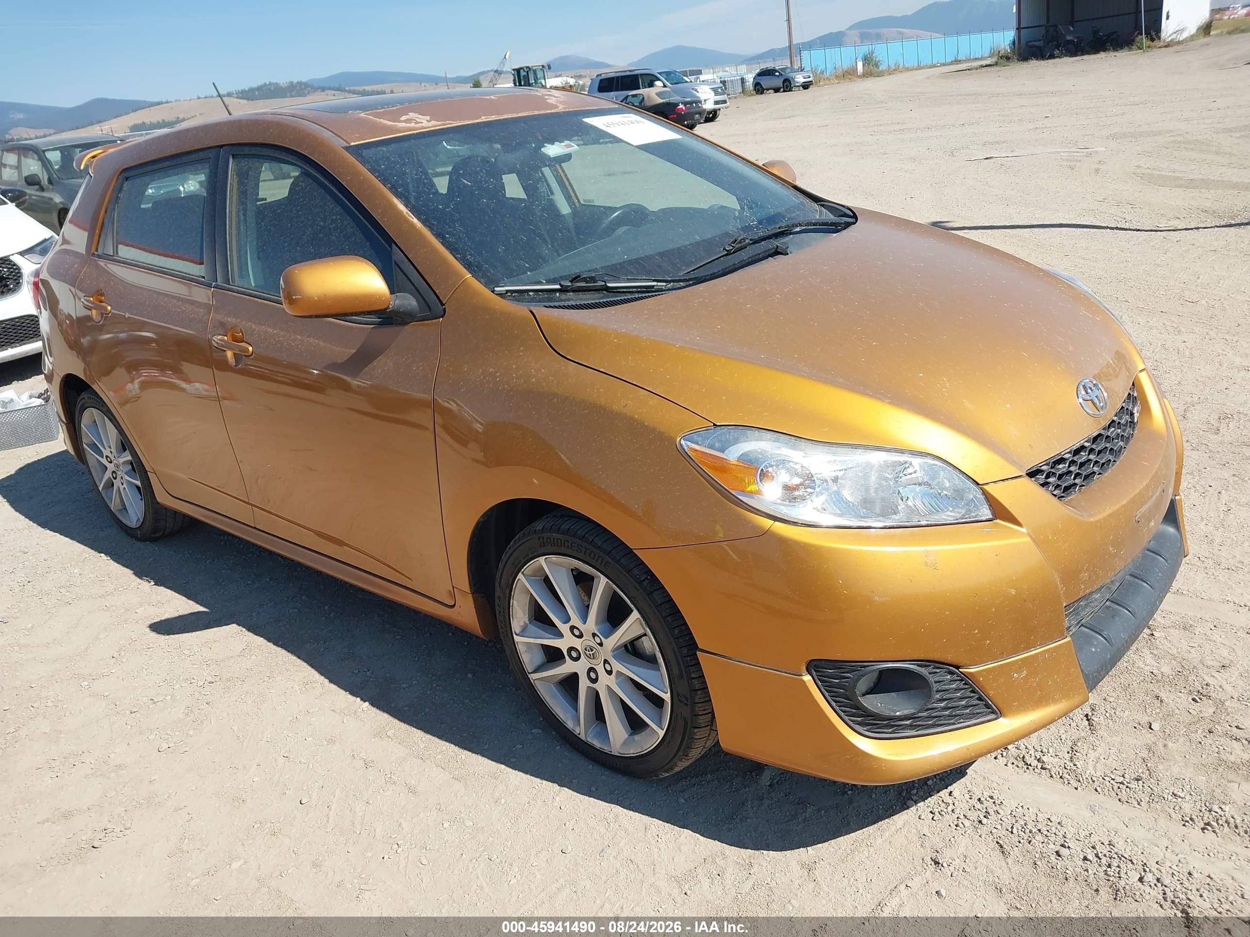 2009 Toyota Matrix Xrs Оранжевый vin: 2T1GE40E49C004218