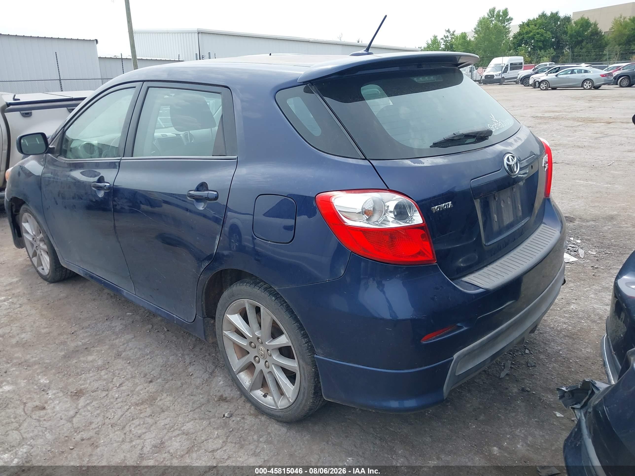 2009 Toyota Matrix Xrs Blue vin: 2T1GE40E49C005109