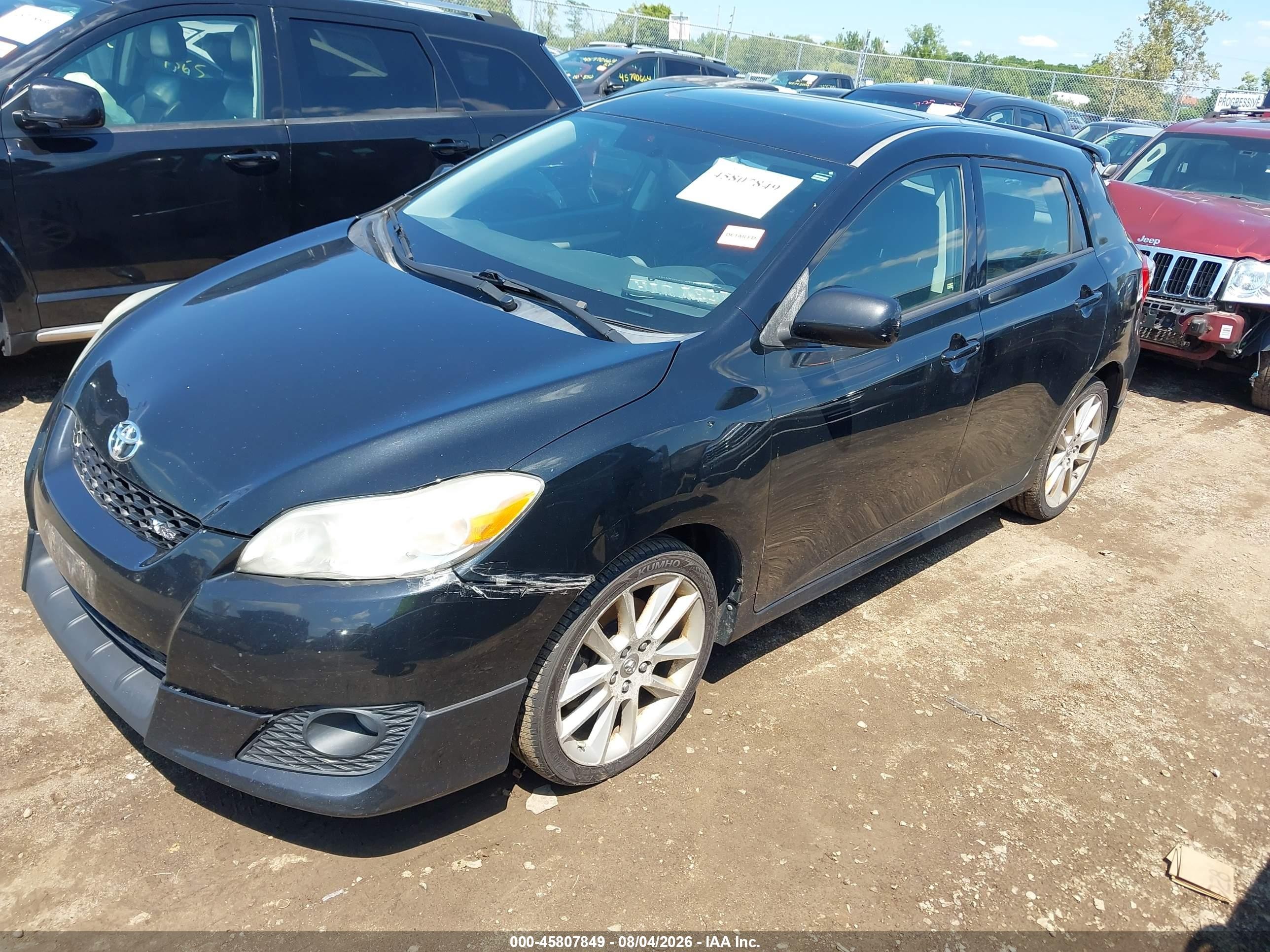 2009 Toyota Matrix Xrs Black vin: 2T1GE40E59C003093