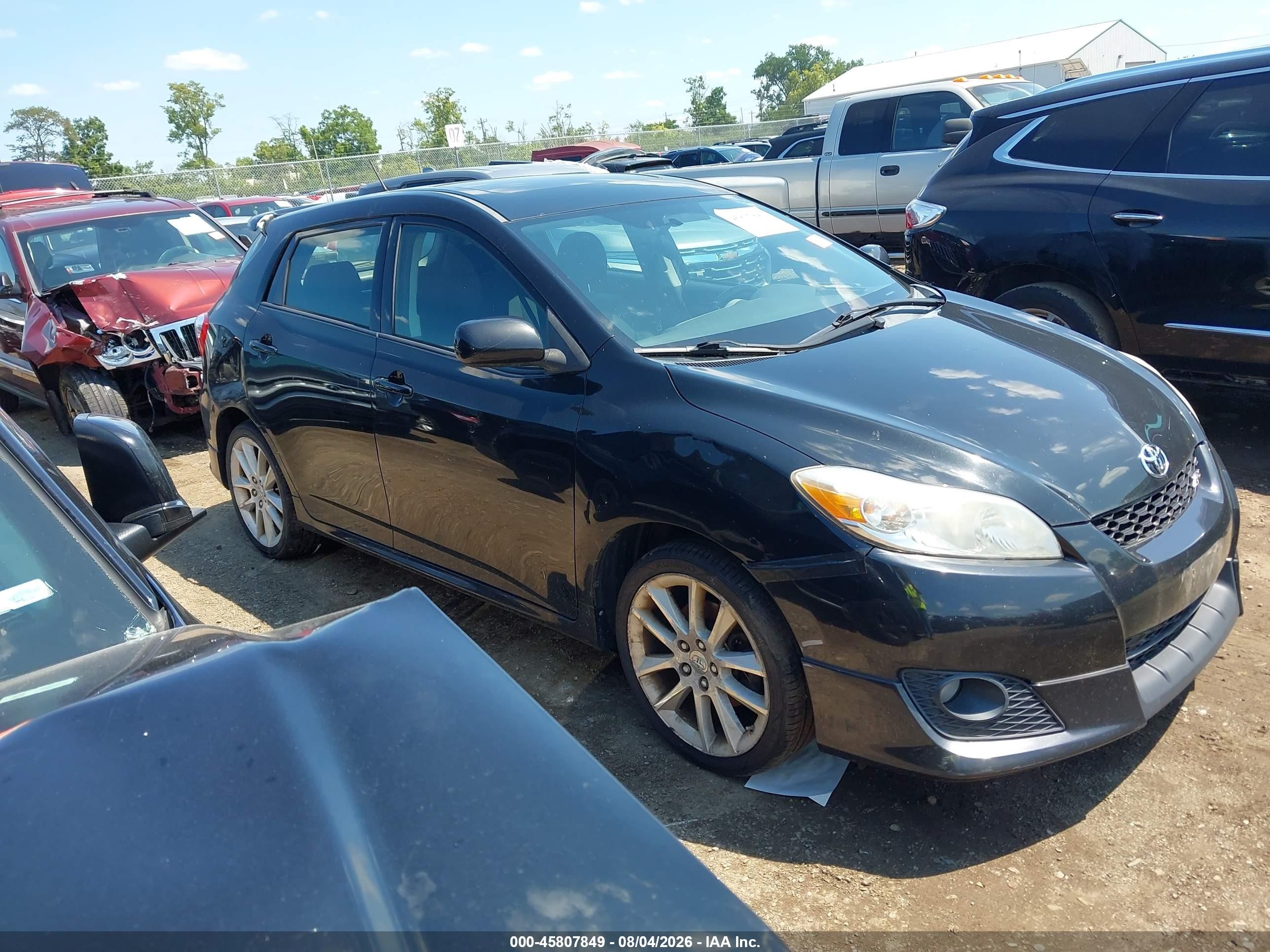 2009 Toyota Matrix Xrs Black vin: 2T1GE40E59C003093