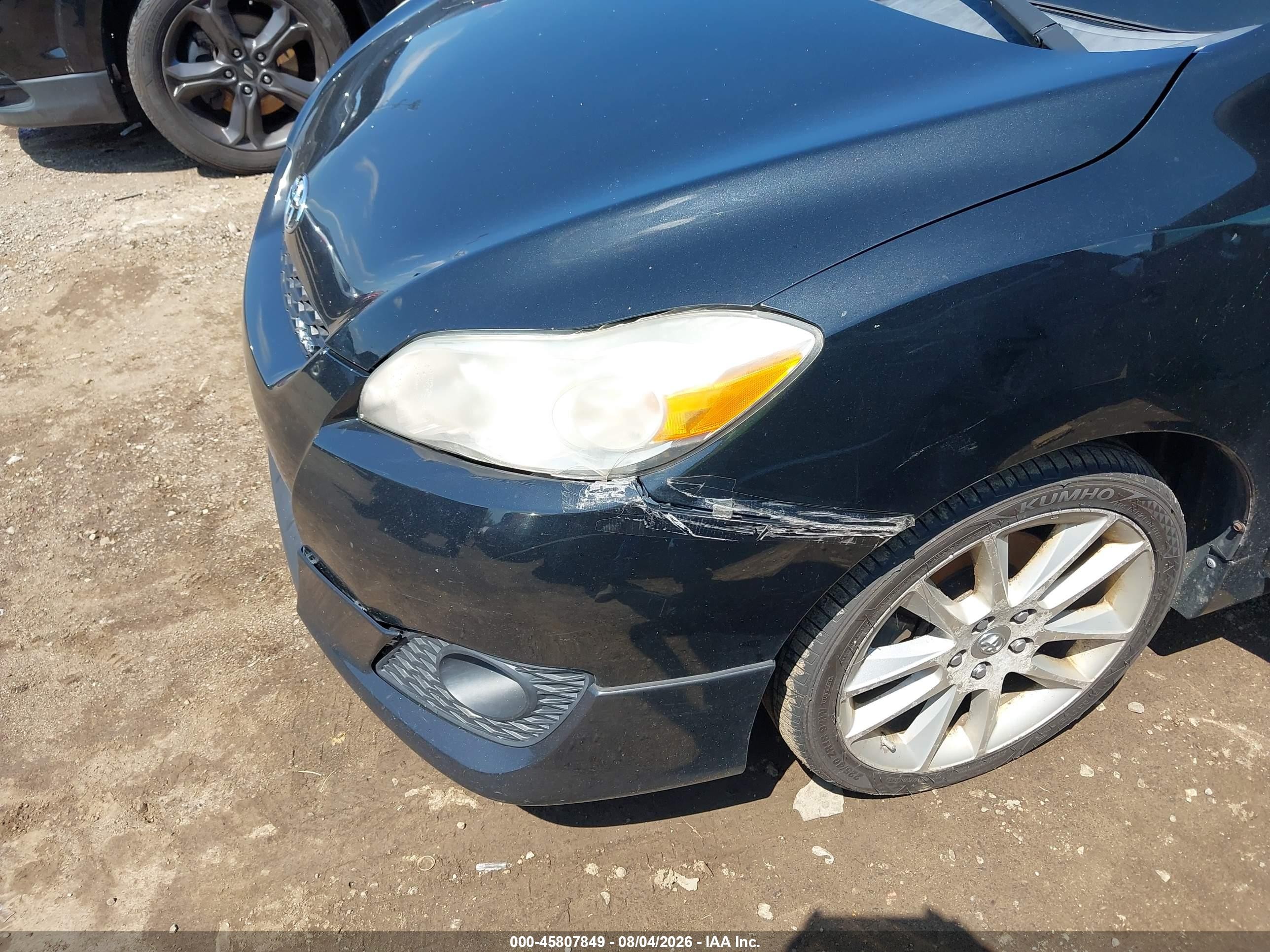 2009 Toyota Matrix Xrs Black vin: 2T1GE40E59C003093