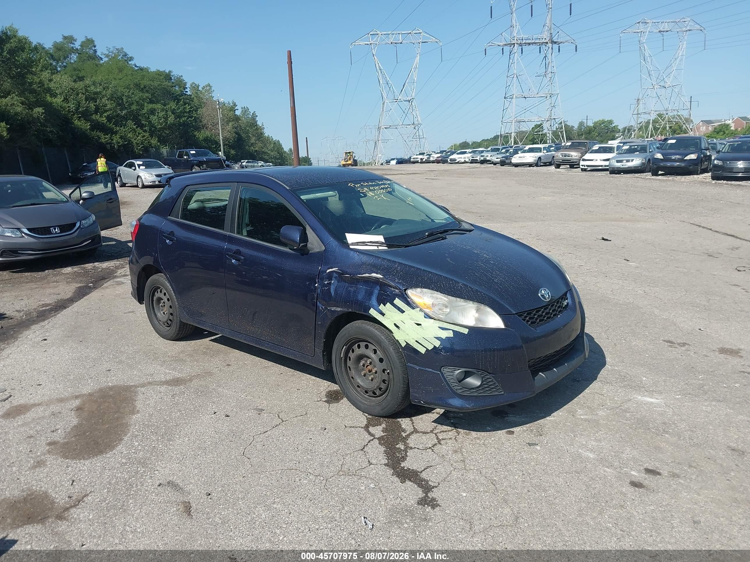 2009 Toyota Matrix Xrs Blue vin: 2T1GE40E79C005010