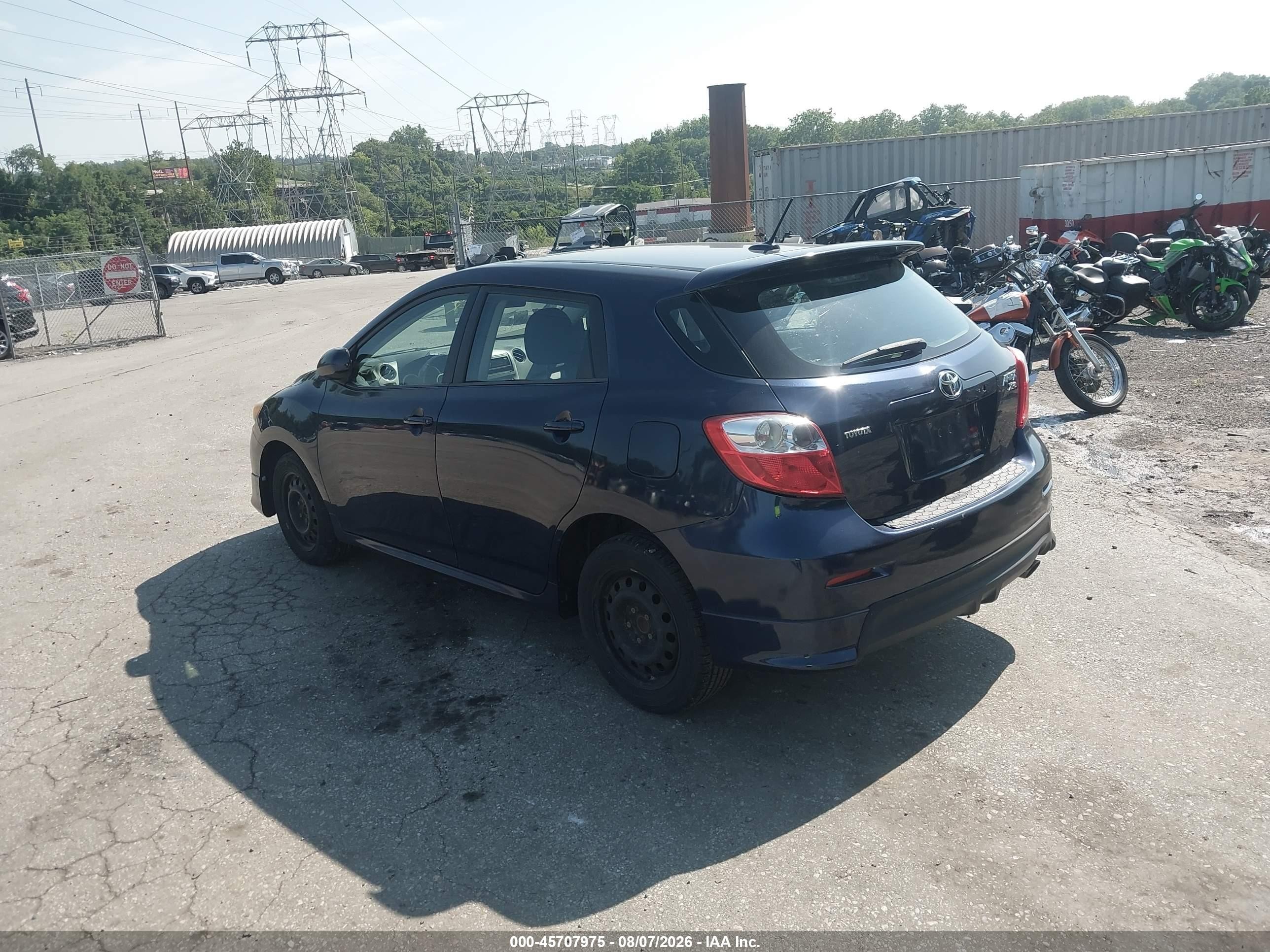 2009 Toyota Matrix Xrs Blue vin: 2T1GE40E79C005010
