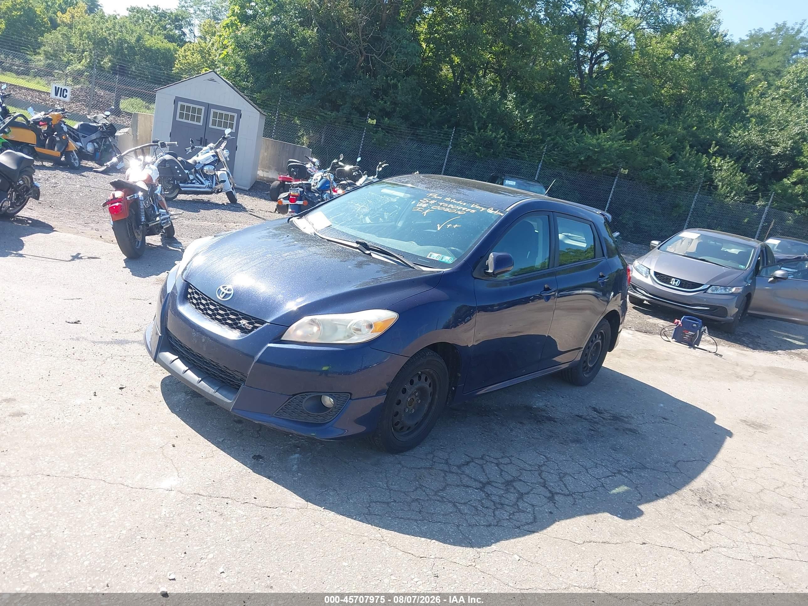 2009 Toyota Matrix Xrs Blue vin: 2T1GE40E79C005010