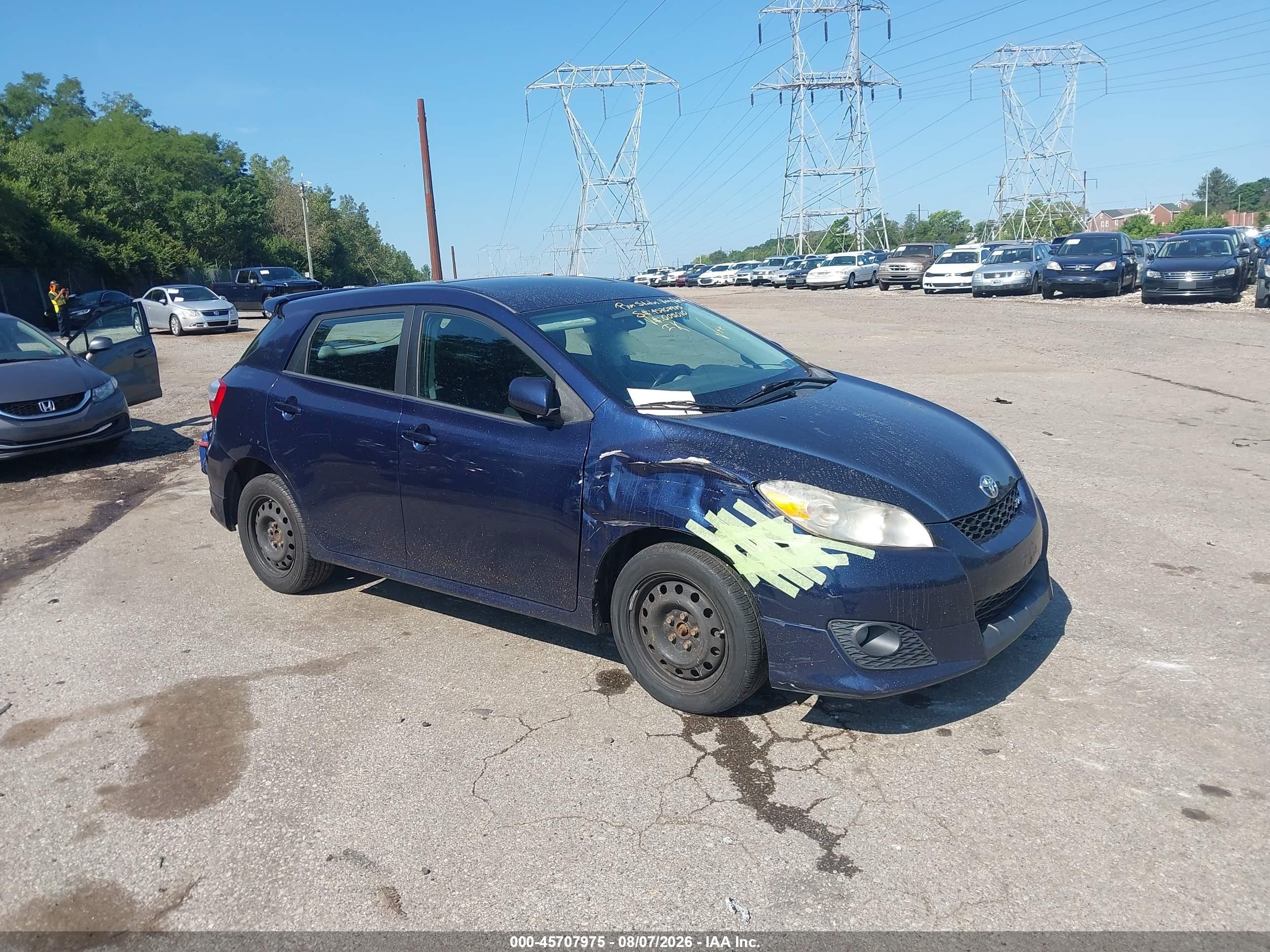 2009 Toyota Matrix Xrs Blue vin: 2T1GE40E79C005010