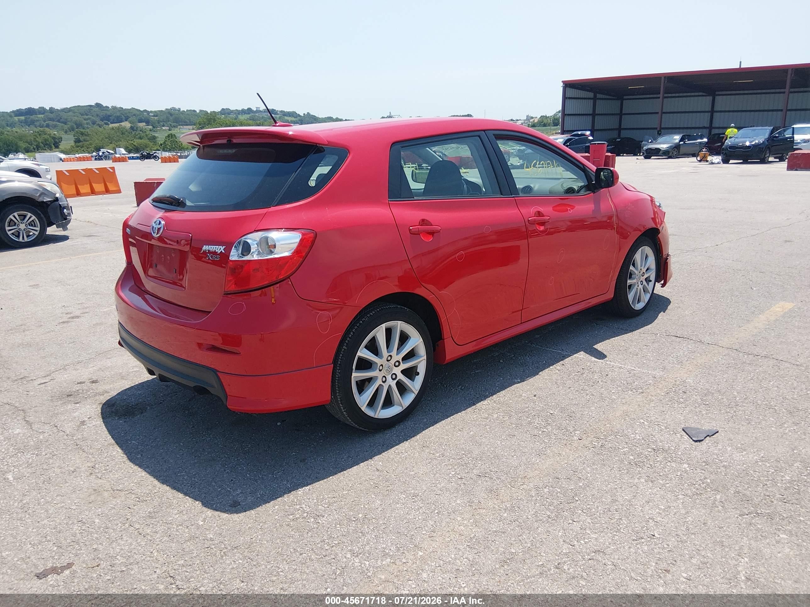 2009 Toyota Matrix Xrs Red vin: 2T1GE40EX9C002974