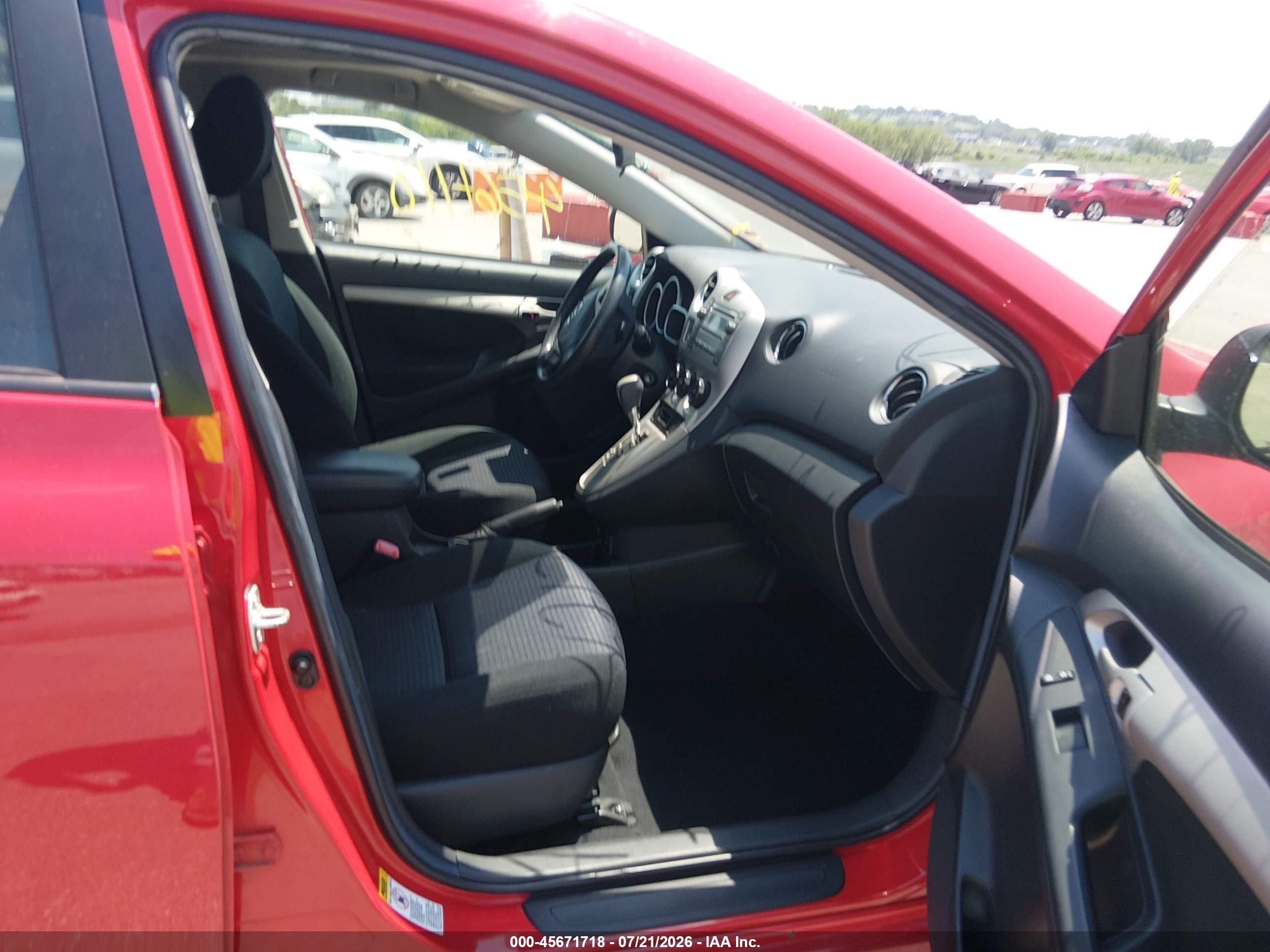 2009 Toyota Matrix Xrs Red vin: 2T1GE40EX9C002974