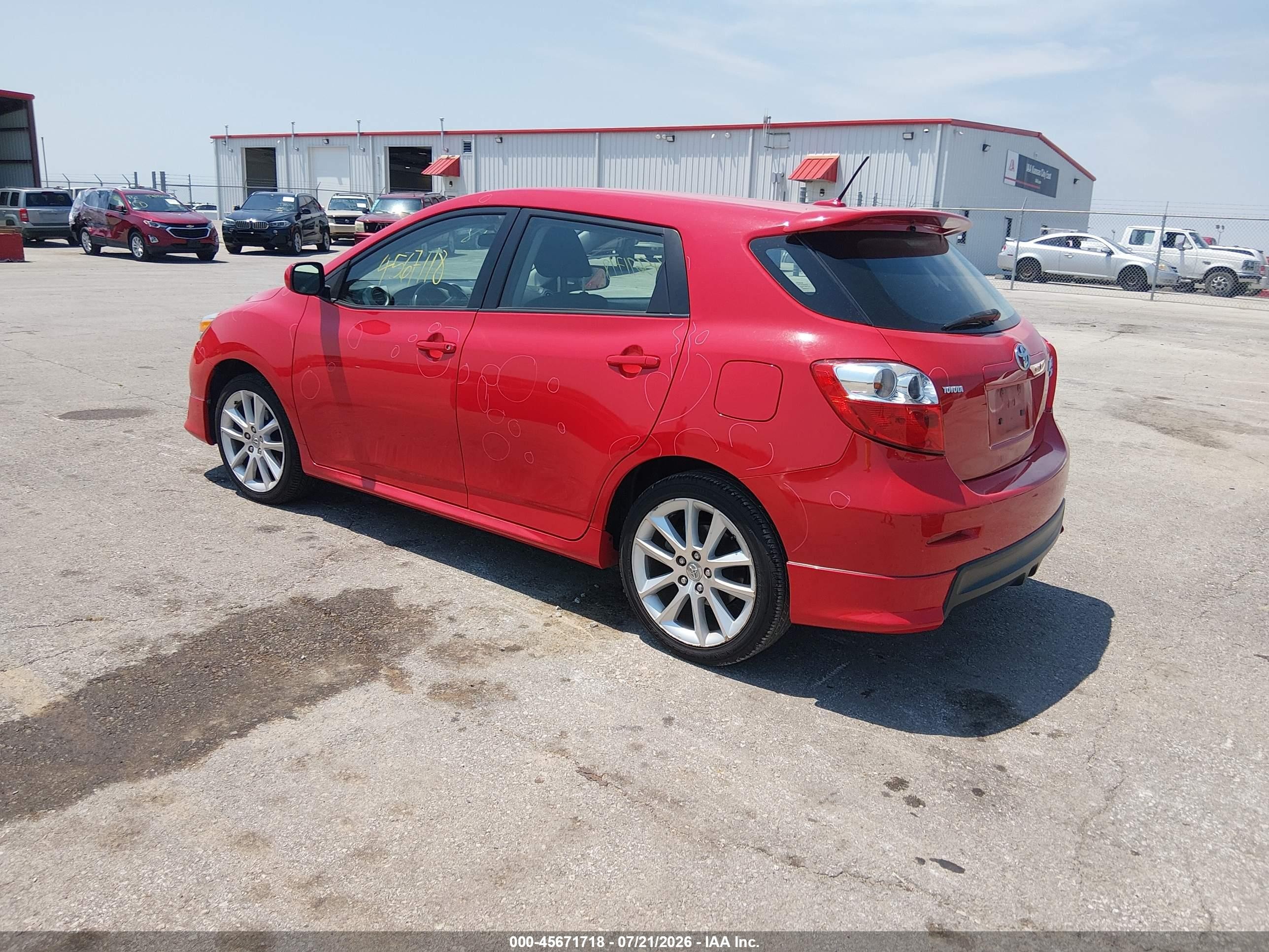 2009 Toyota Matrix Xrs Red vin: 2T1GE40EX9C002974