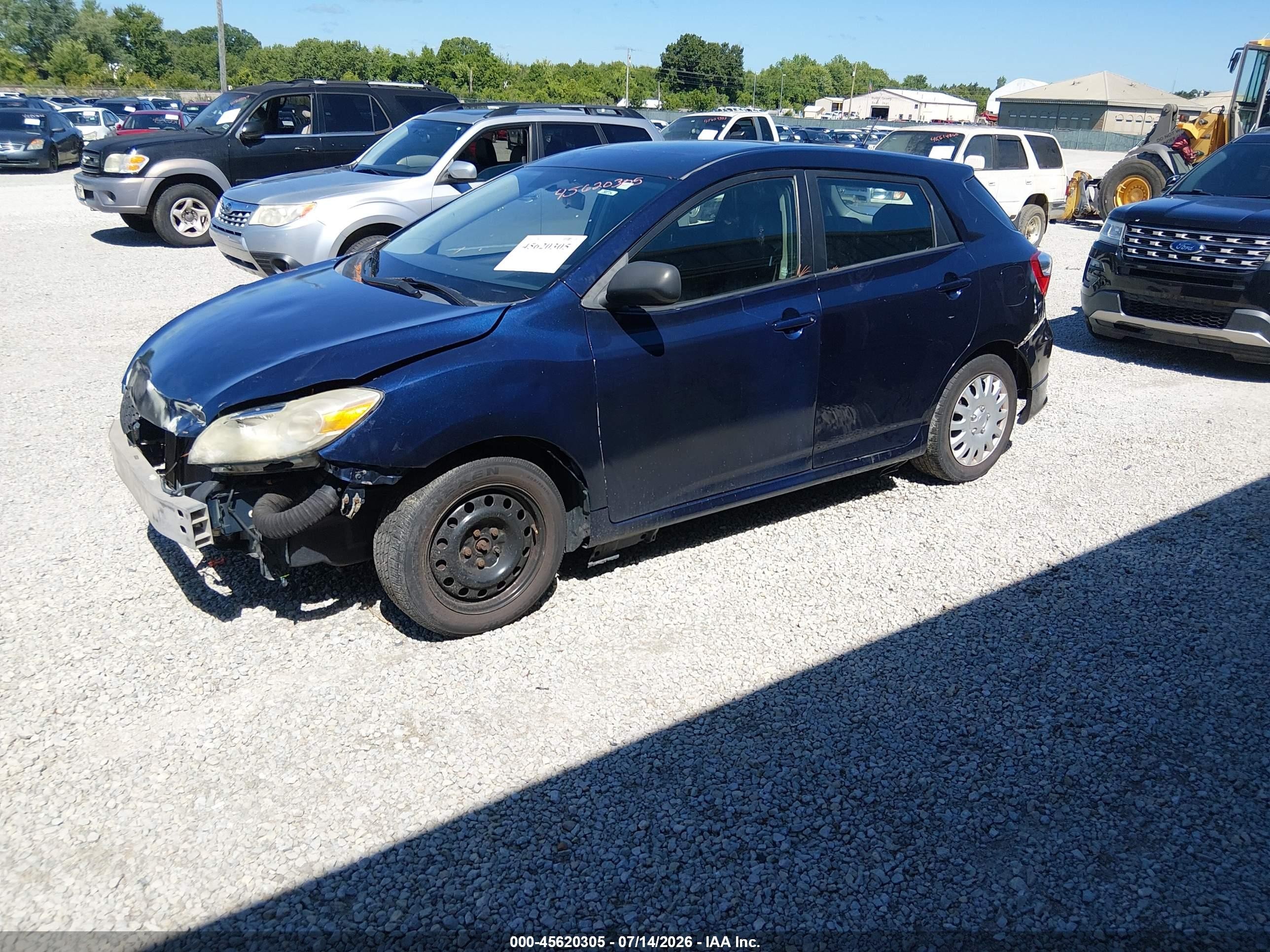 2009 Toyota Matrix S Blue vin: 2T1KE40E09C024573