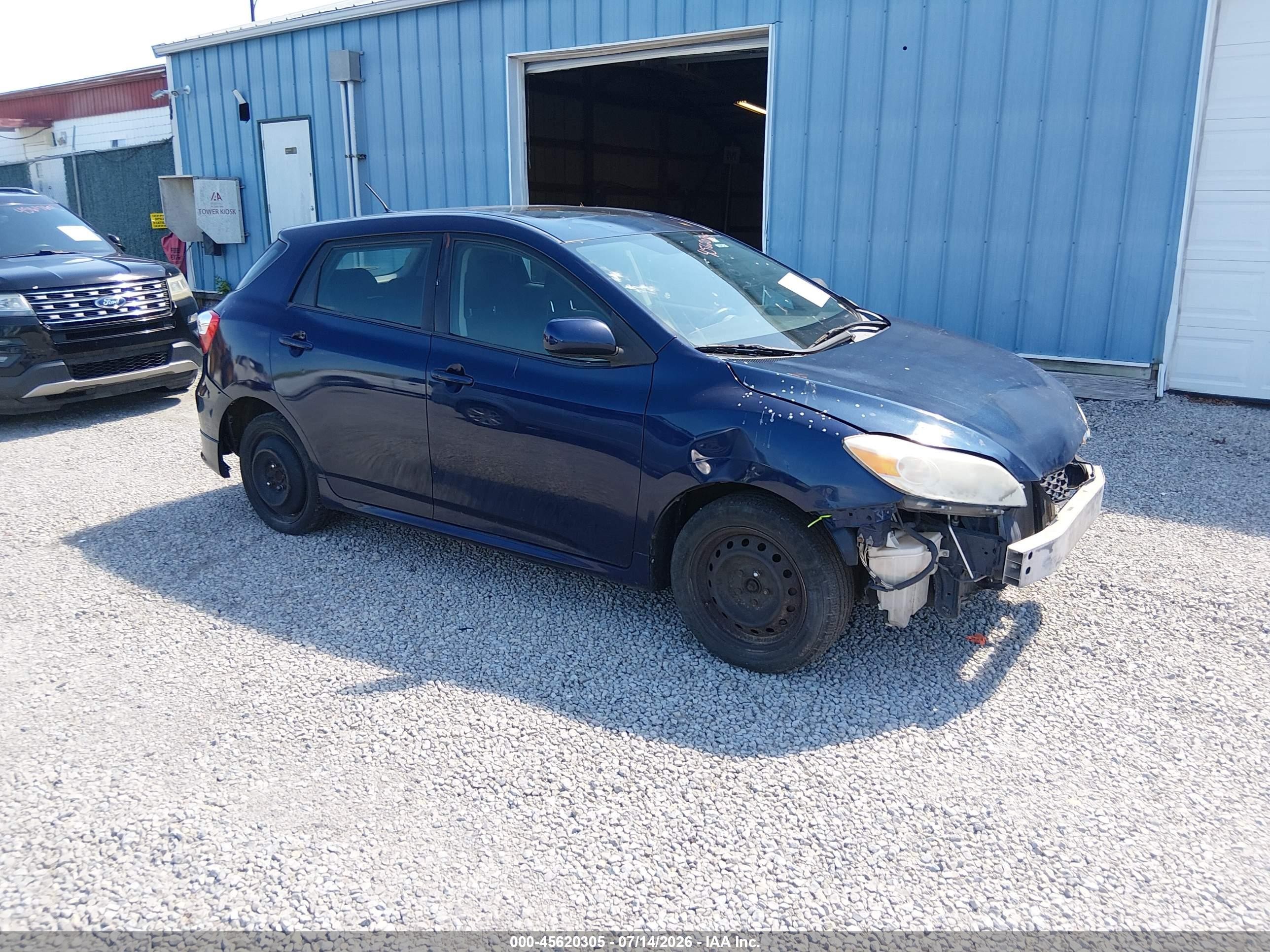 2009 Toyota Matrix S Blue vin: 2T1KE40E09C024573