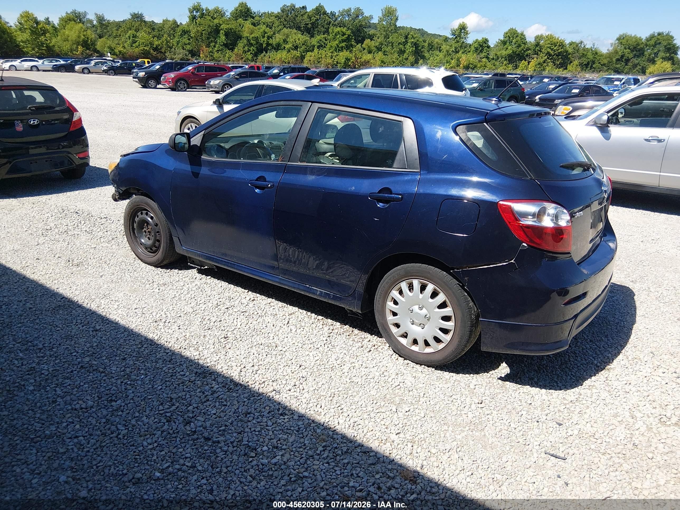 2009 Toyota Matrix S Blue vin: 2T1KE40E09C024573