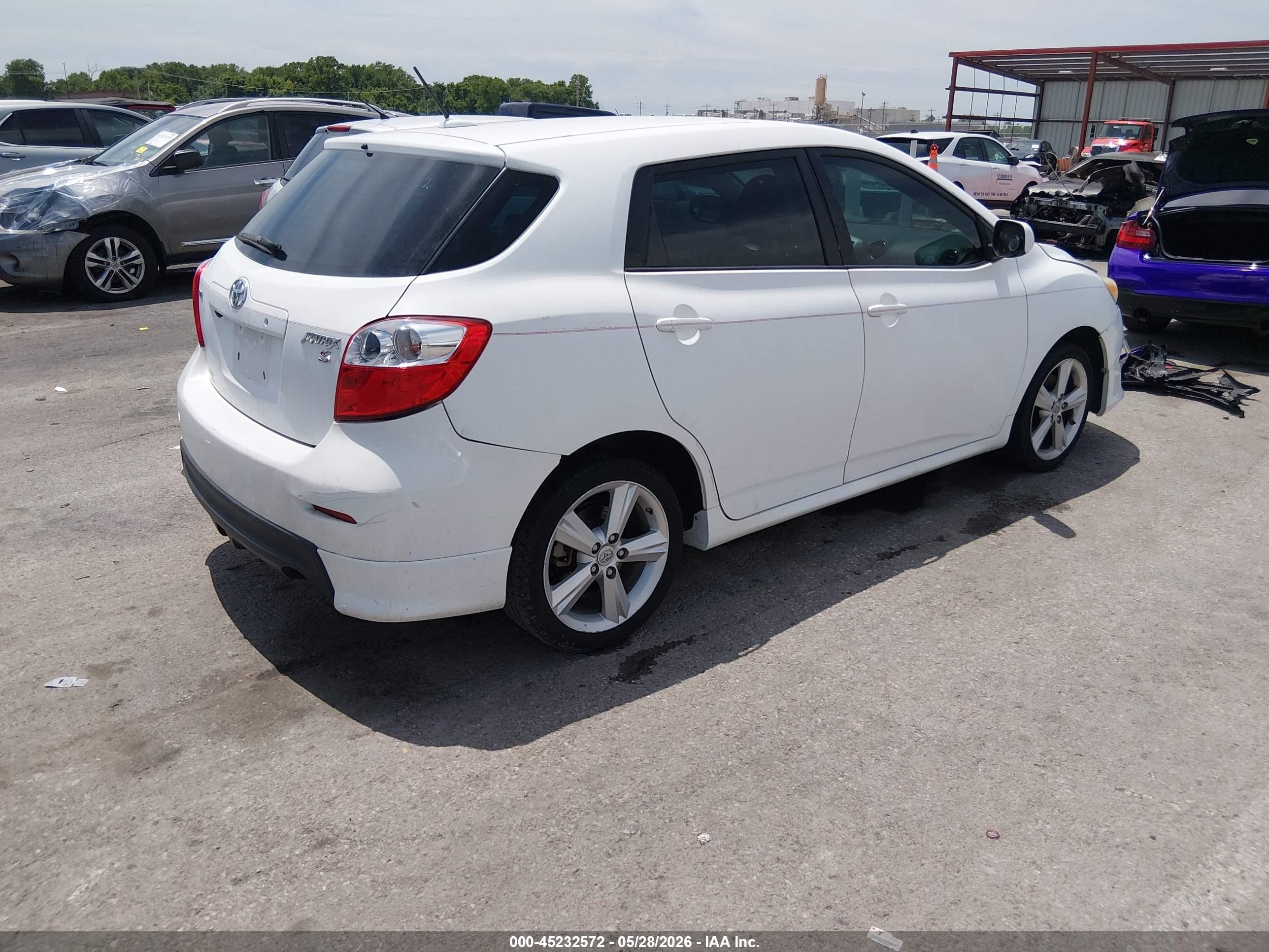 2009 Toyota Matrix S White vin: 2T1KE40E29C015566