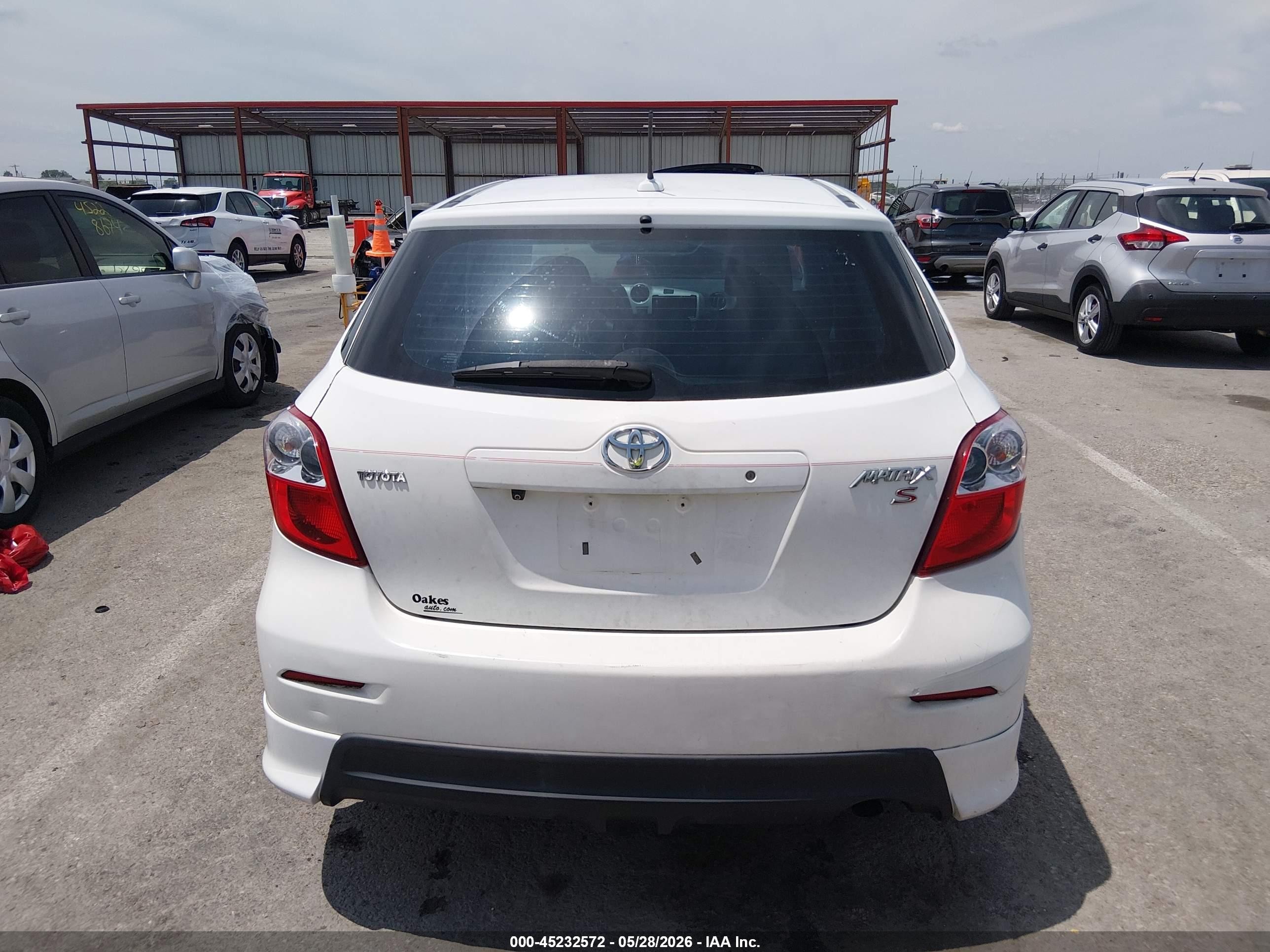 2009 Toyota Matrix S White vin: 2T1KE40E29C015566