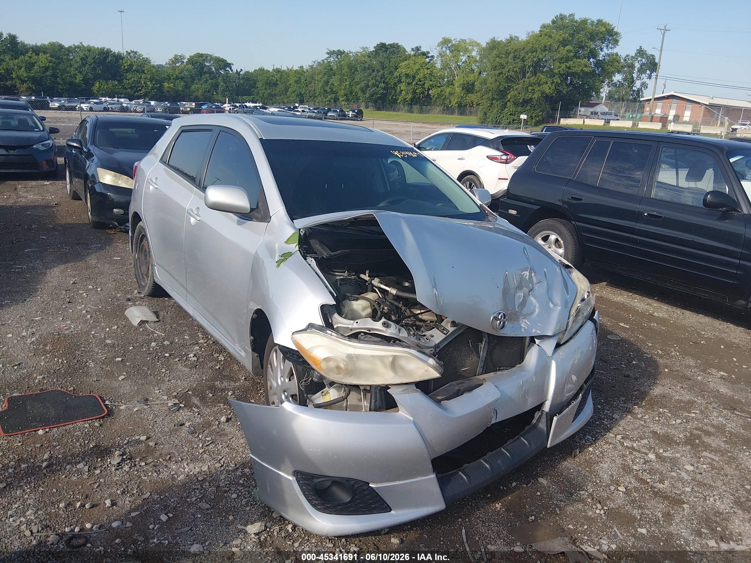 2009 Toyota Matrix S Silver vin: 2T1KE40E29C022047