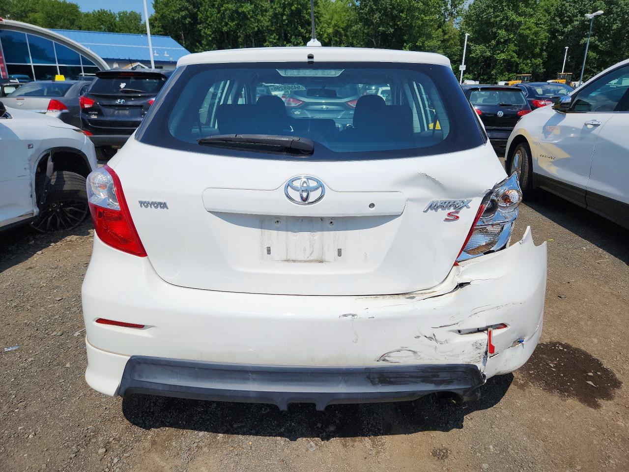 2009 Toyota Matrix S White vin: 2T1KE40E29C028589