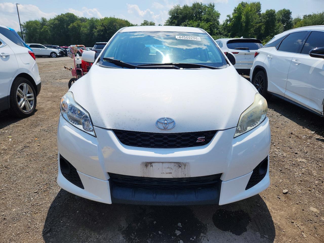 2009 Toyota Matrix S White vin: 2T1KE40E29C028589