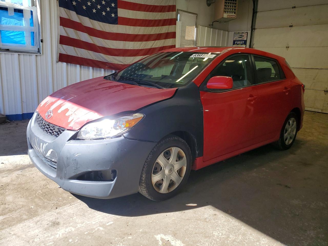 2009 Toyota Matrix S Red vin: 2T1KE40E39C007234