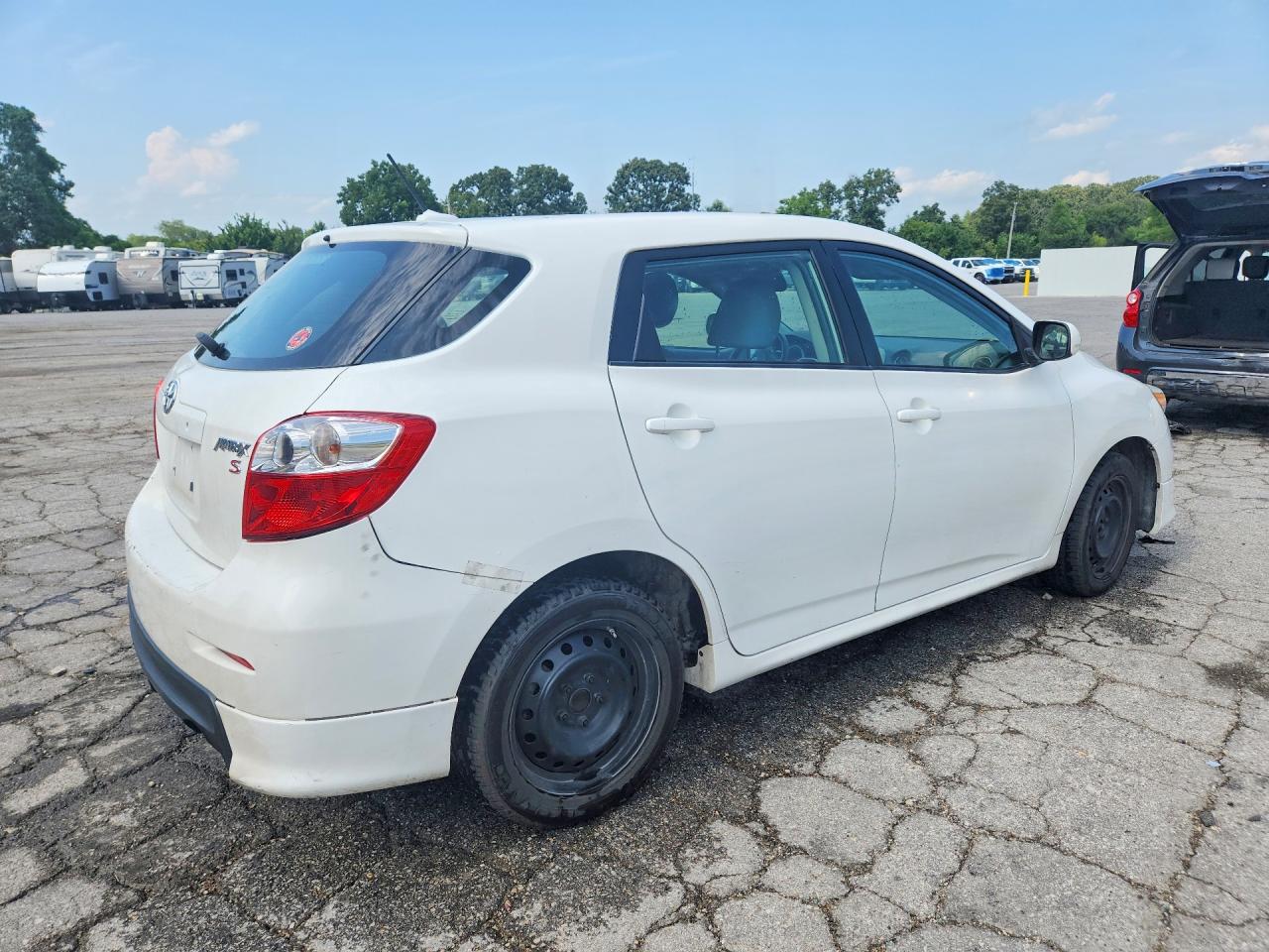 2009 Toyota Matrix S White vin: 2T1KE40E49C010286