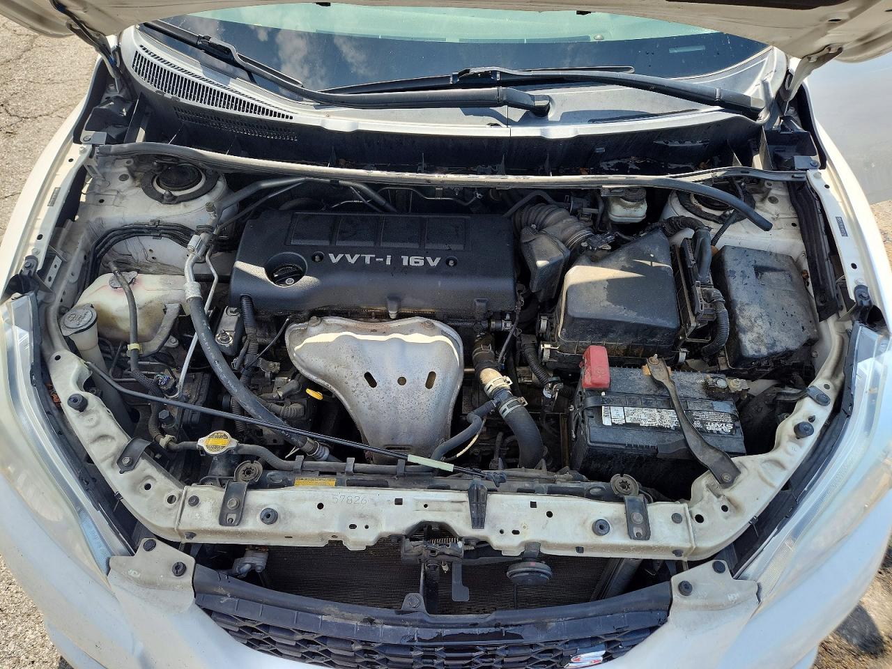 2009 Toyota Matrix S White vin: 2T1KE40E49C010286