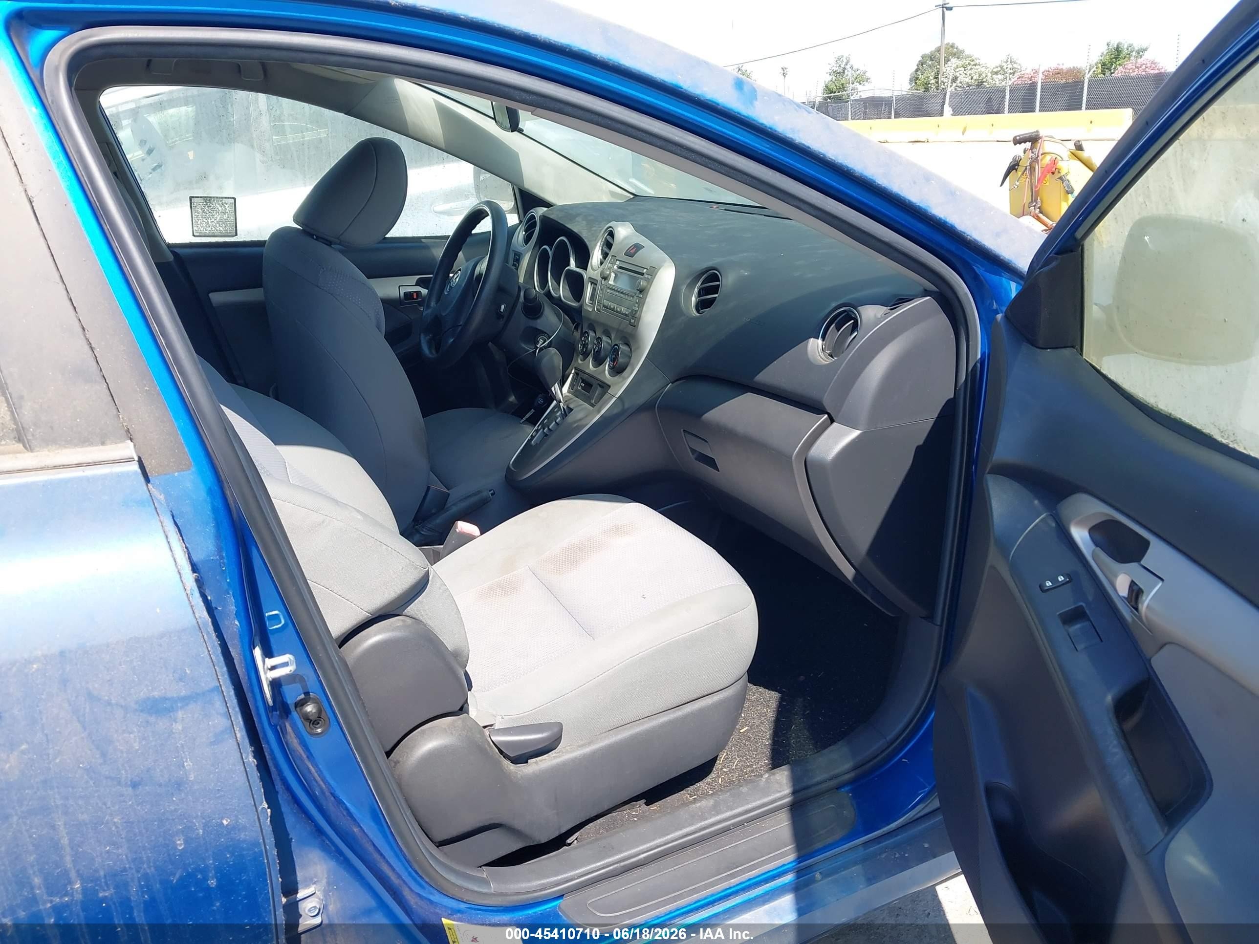 2009 Toyota Matrix S Blue vin: 2T1KE40E49C013317