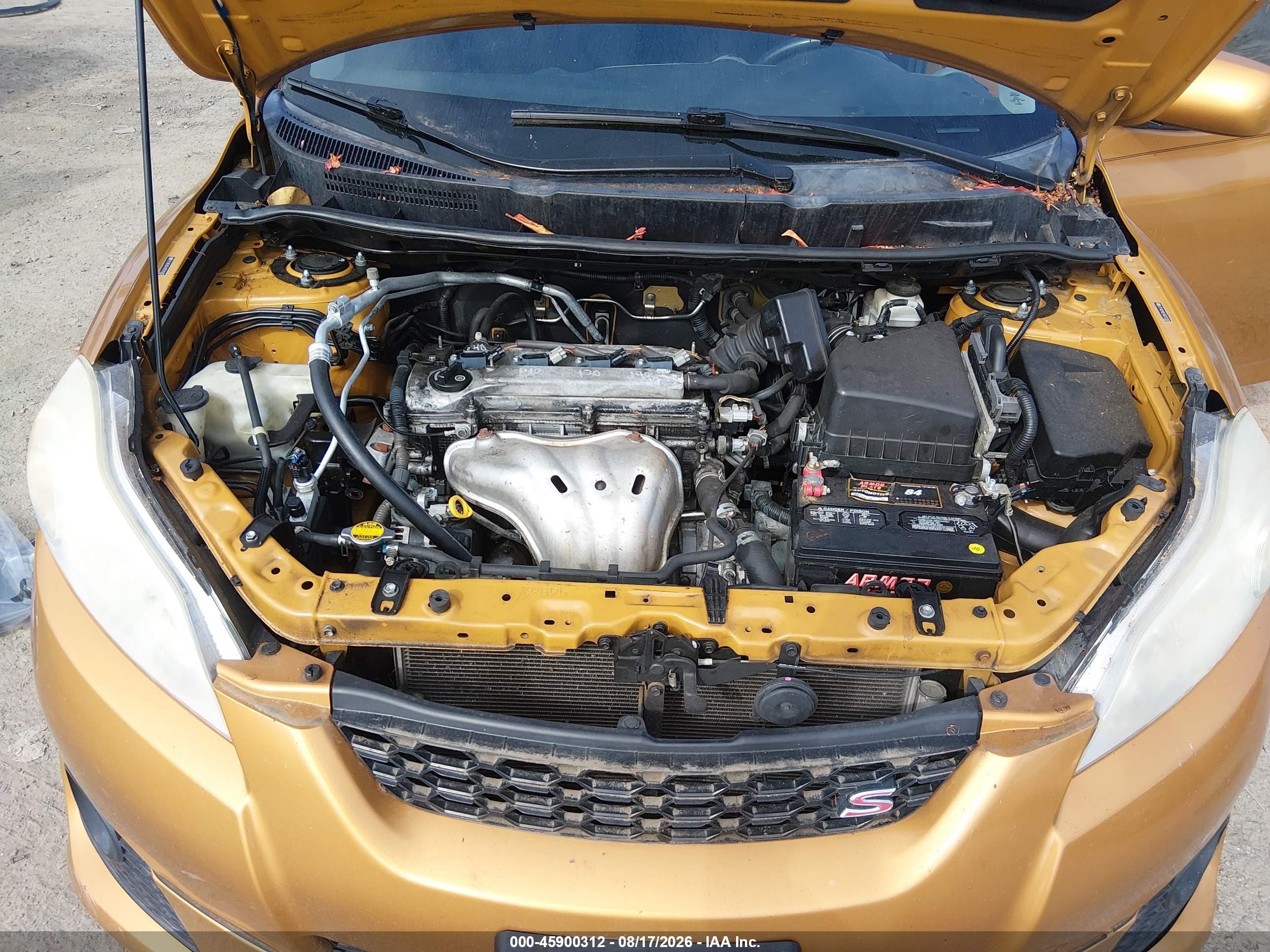 2009 Toyota Matrix S Оранжевый vin: 2T1KE40E49C015262