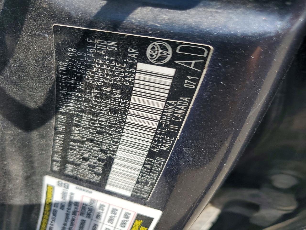 2009 Toyota Corolla Matrix S Gray vin: 2T1KE40E59C003055