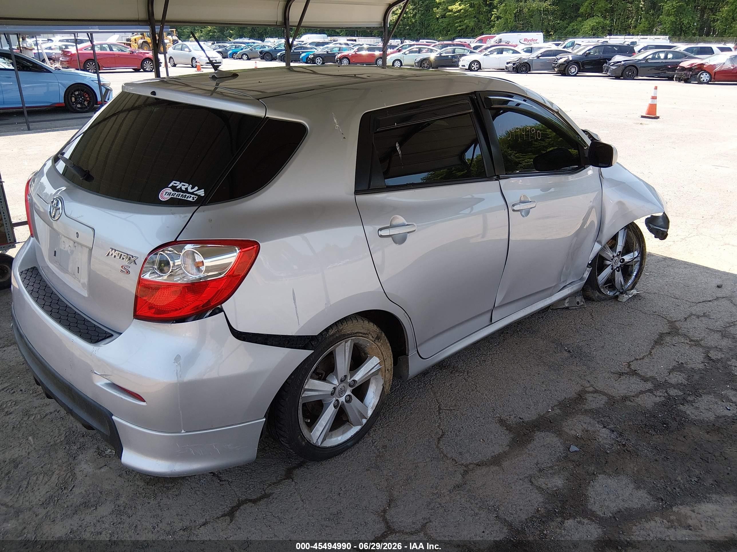 2009 Toyota Matrix S Серебряный vin: 2T1KE40E59C022723