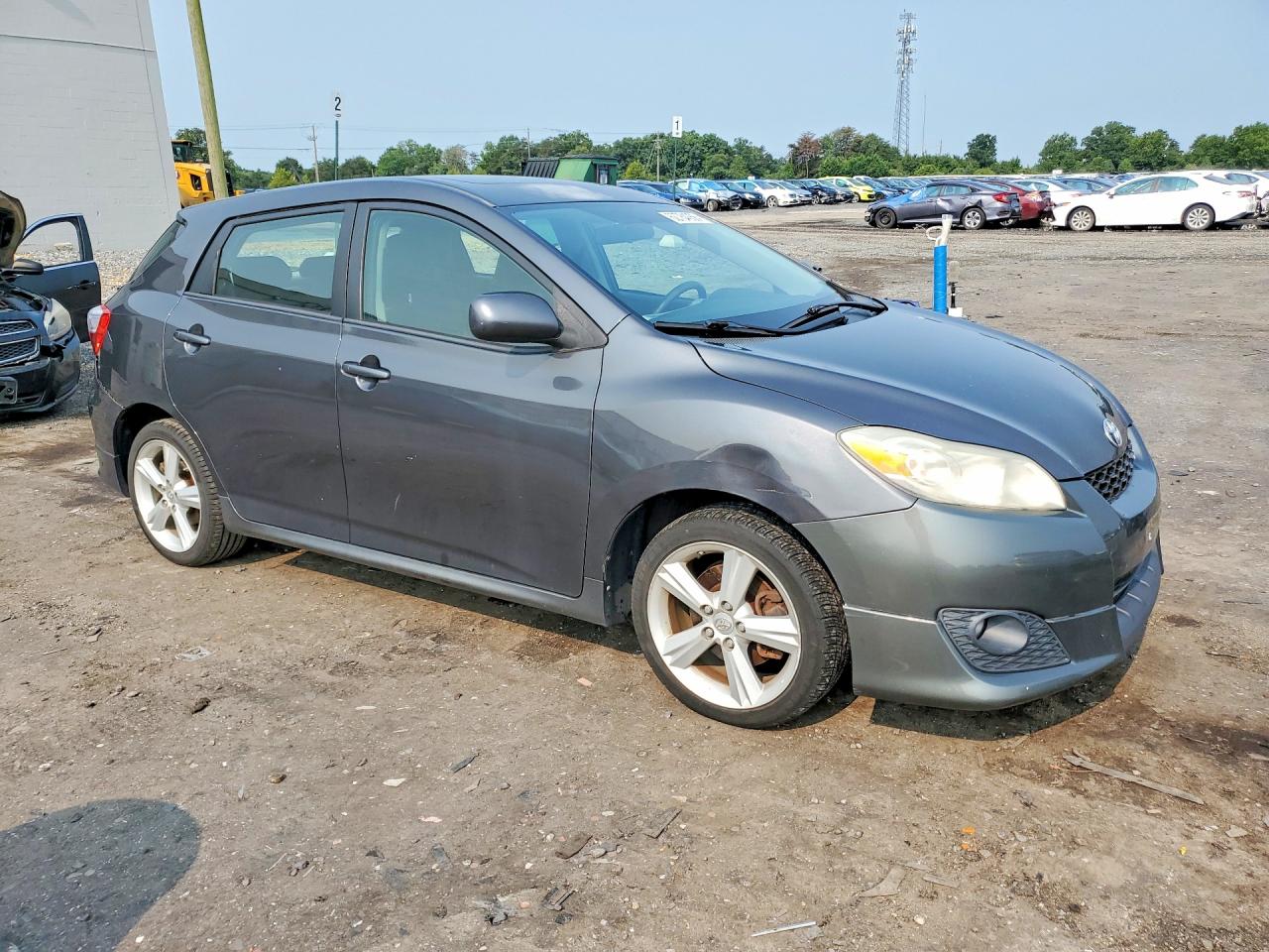 2009 Toyota Matrix S Серый vin: 2T1KE40E69C004117