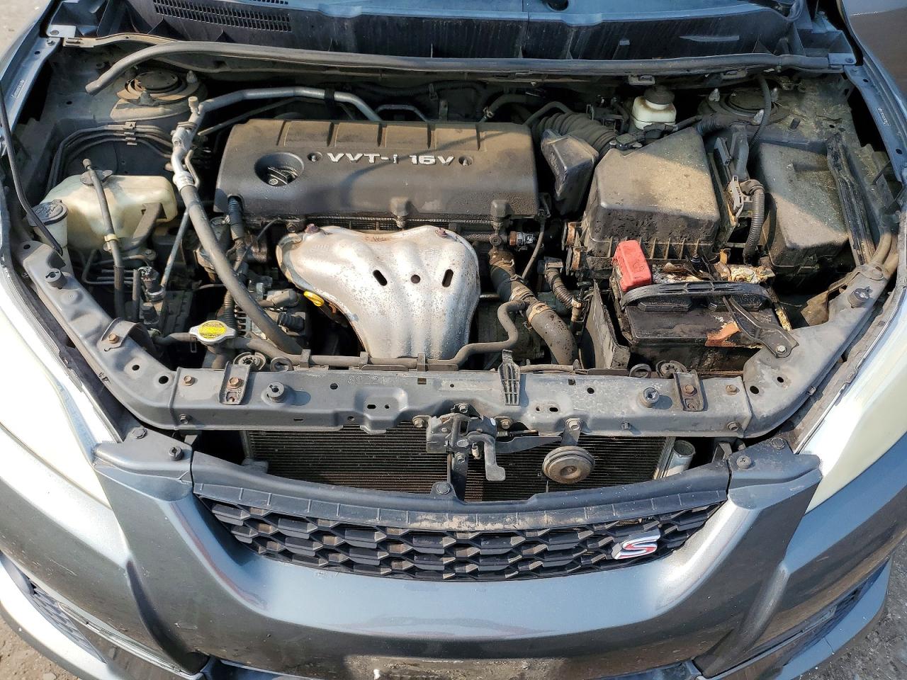 2009 Toyota Matrix S Серый vin: 2T1KE40E69C004117