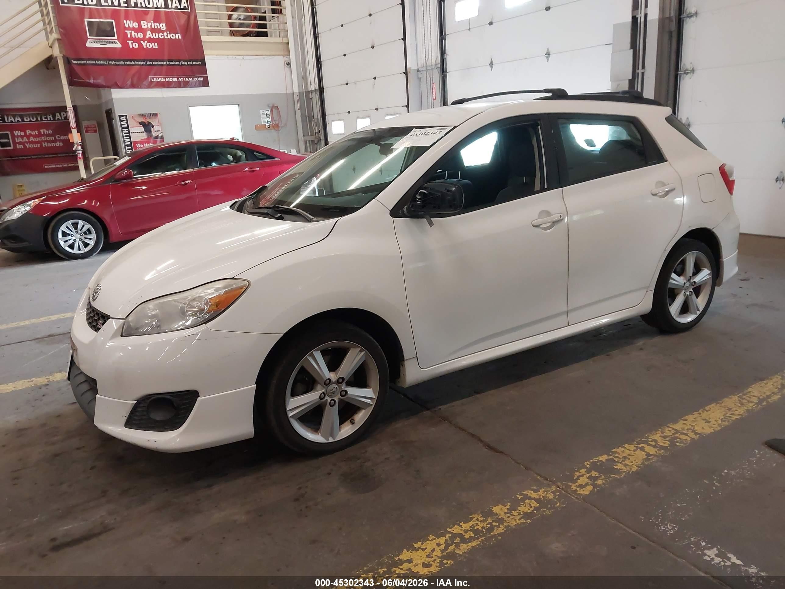 2009 Toyota Matrix S White vin: 2T1KE40E79C017099