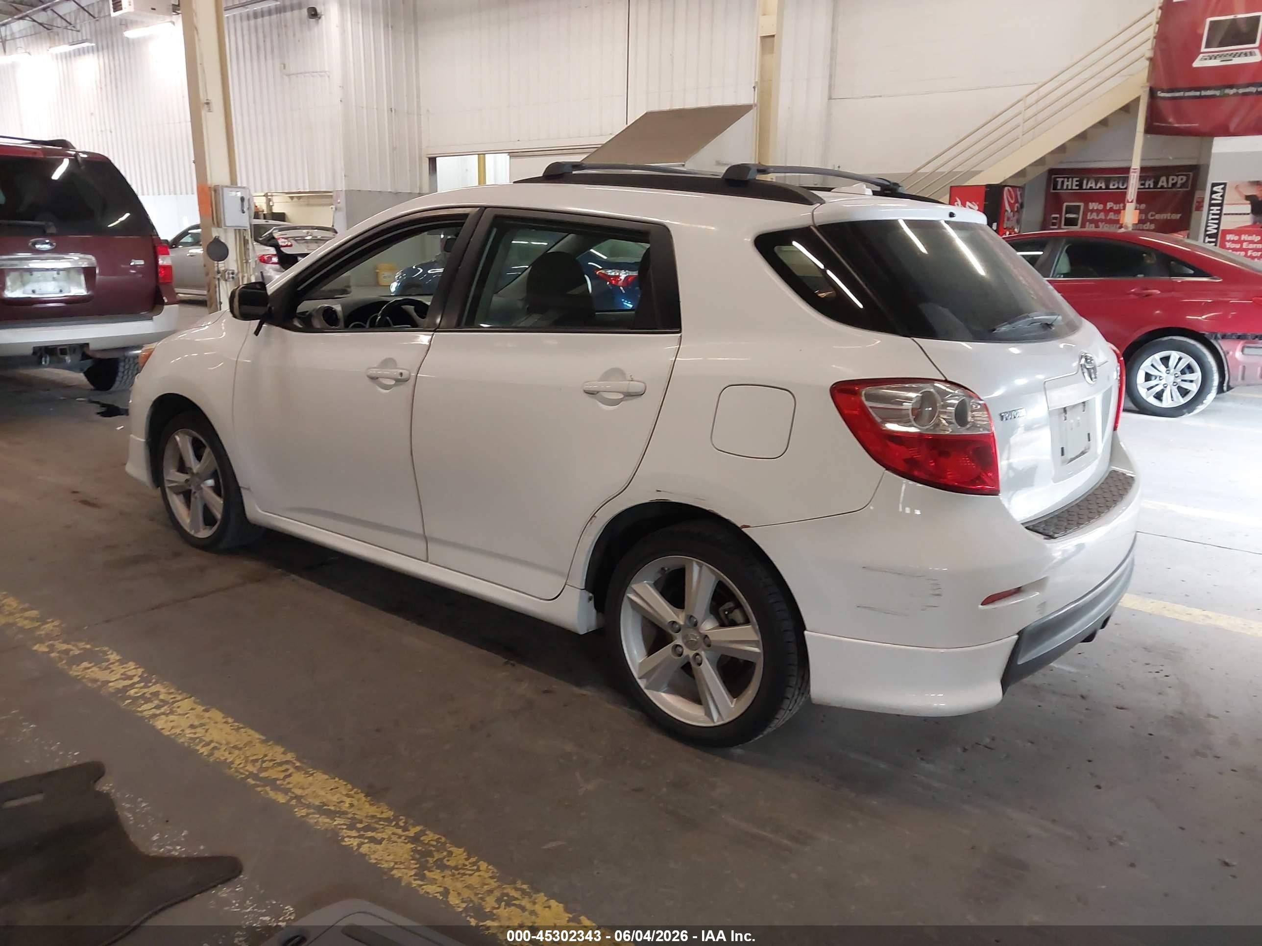 2009 Toyota Matrix S White vin: 2T1KE40E79C017099