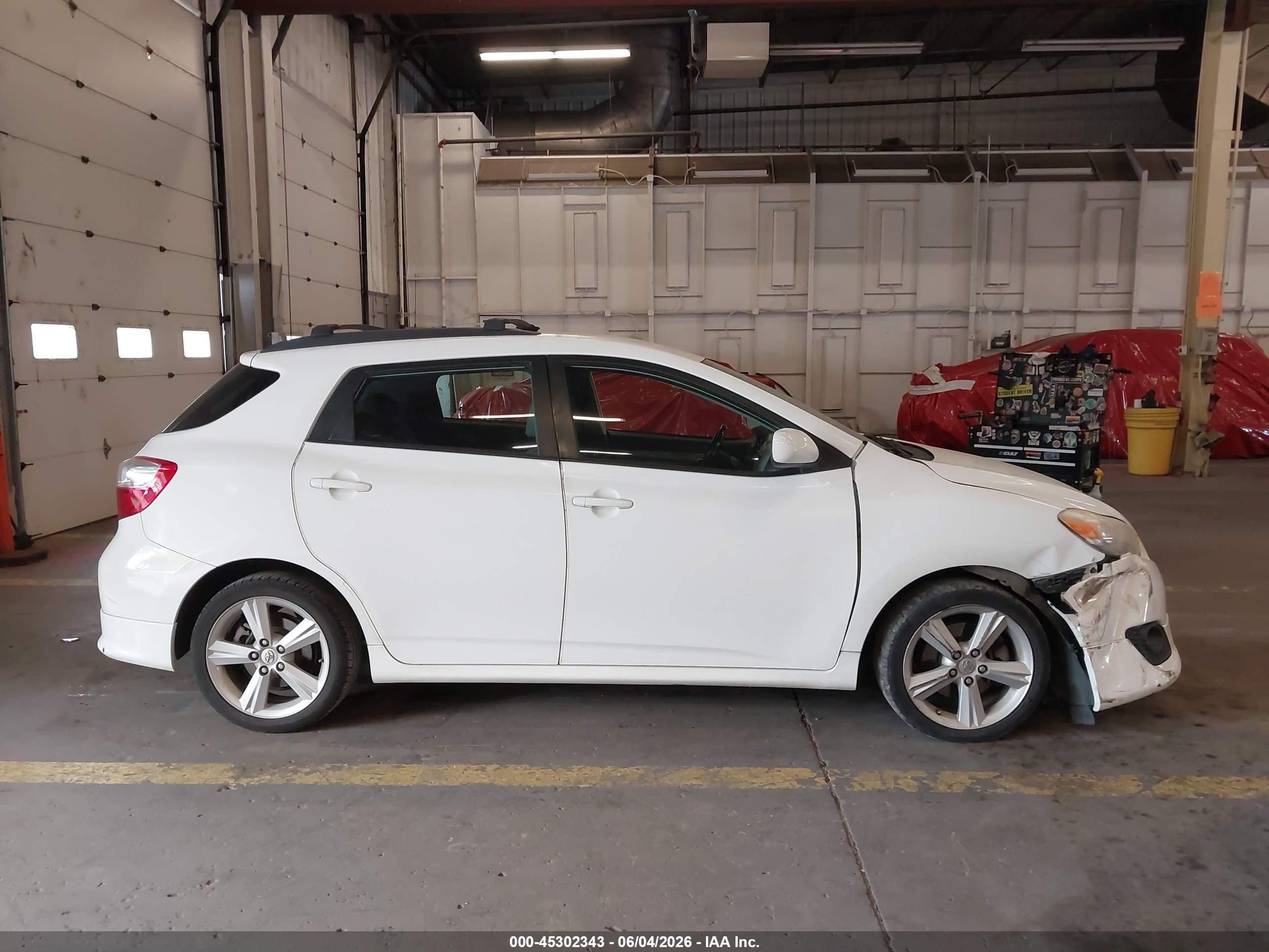 2009 Toyota Matrix S White vin: 2T1KE40E79C017099