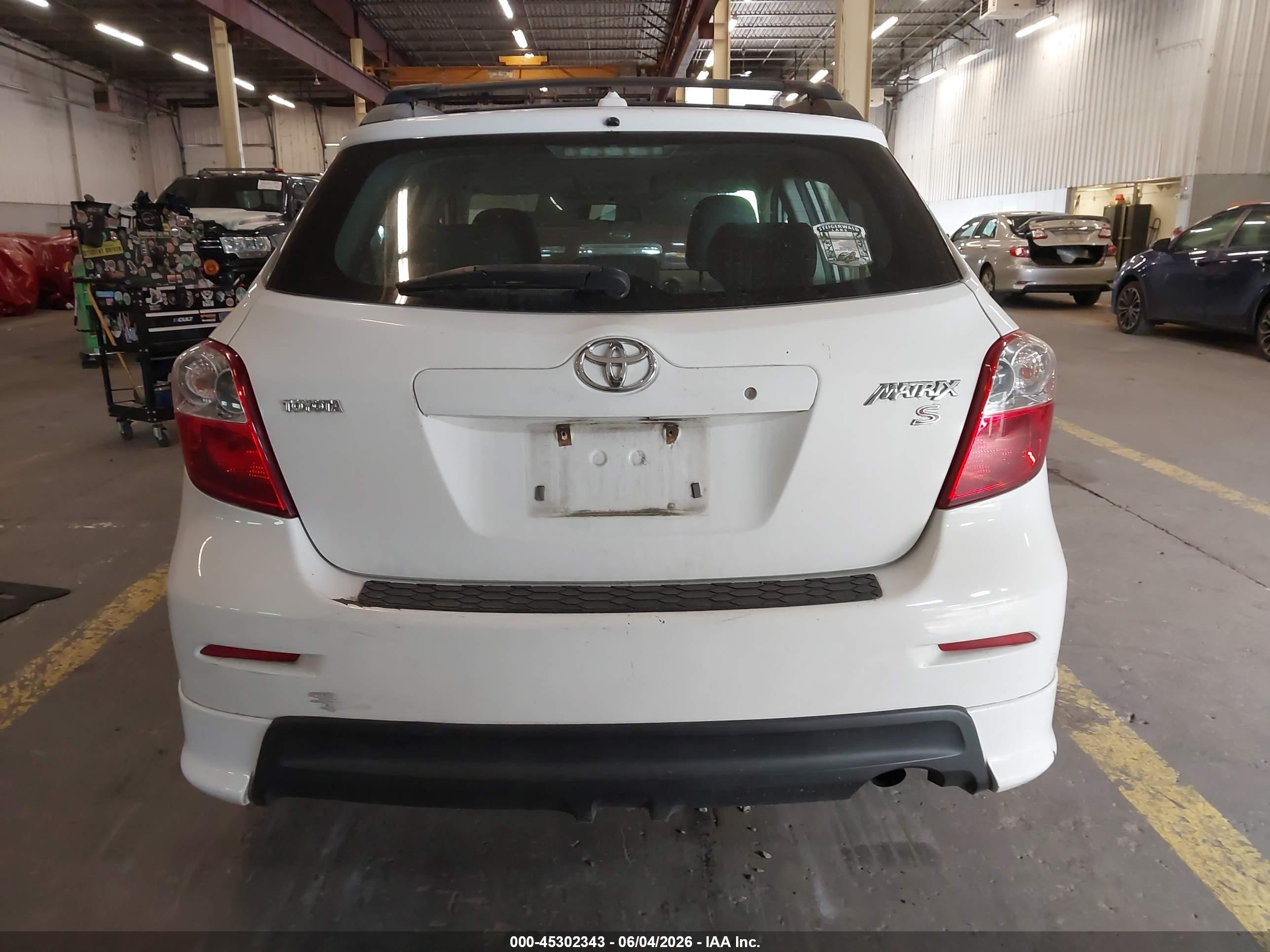 2009 Toyota Matrix S White vin: 2T1KE40E79C017099